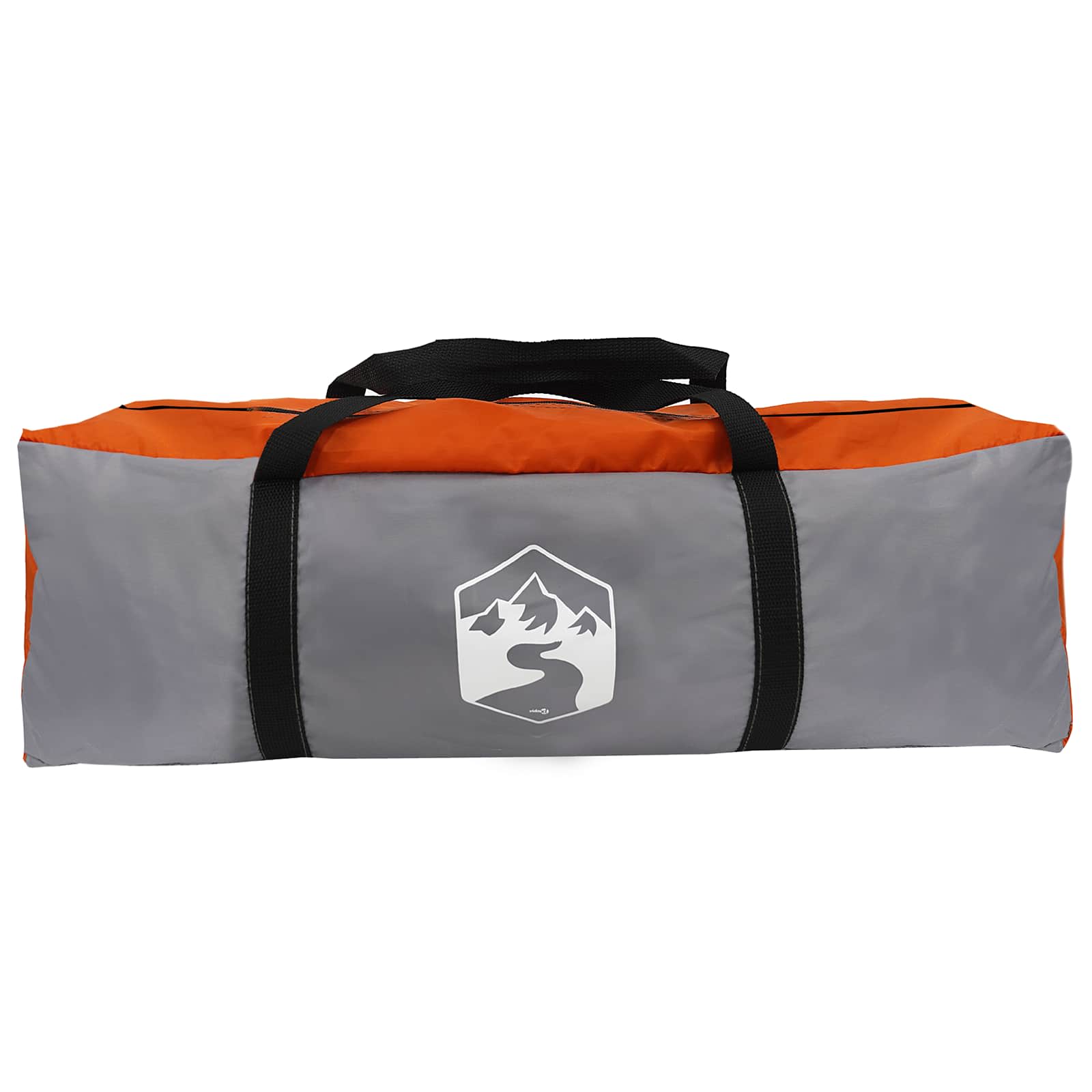 Šator za auto s krovom Siva i narančasta 239 x 210 x 210 cm