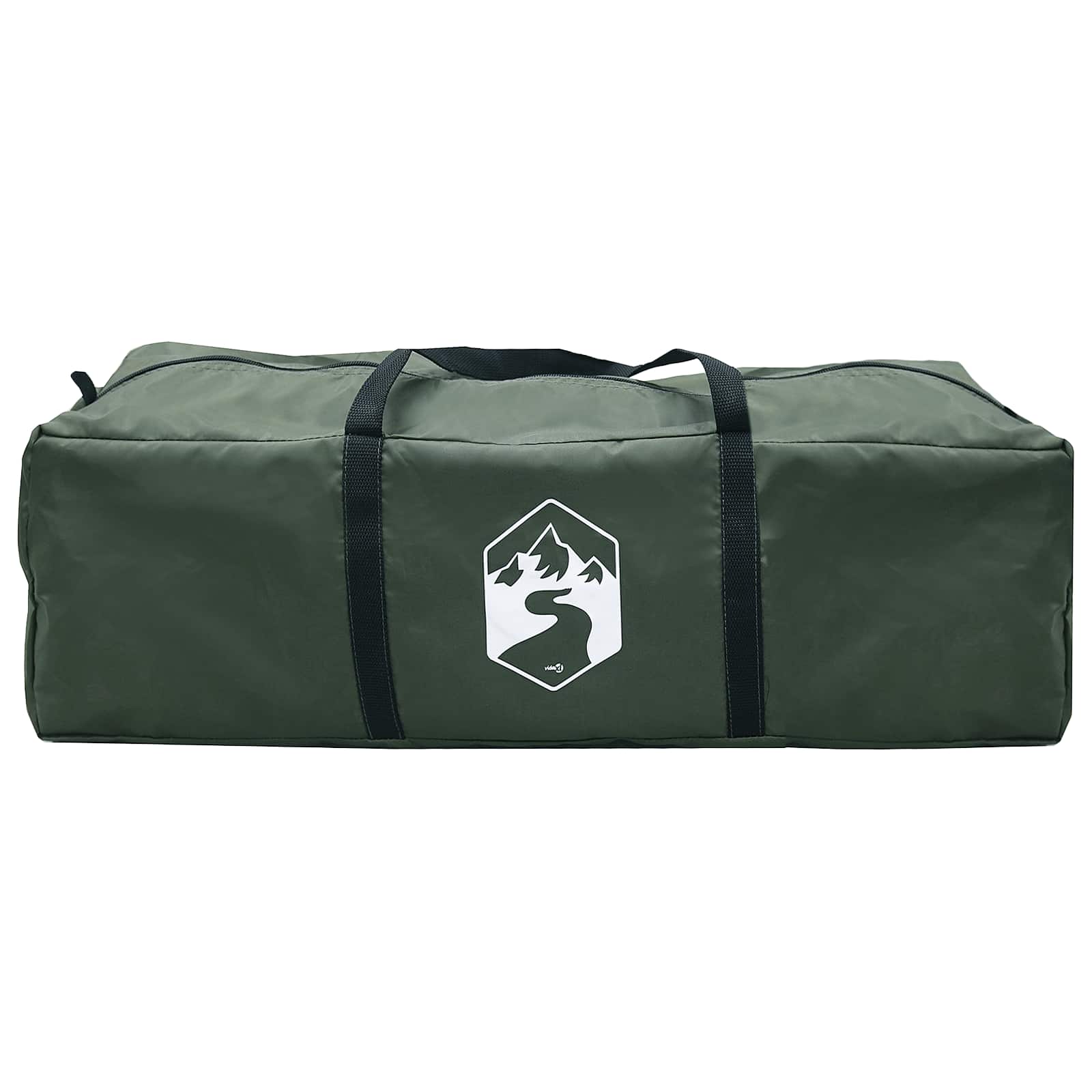 Šator za auto s krovom Maslinasto zelena 239 x 210 x 210 cm