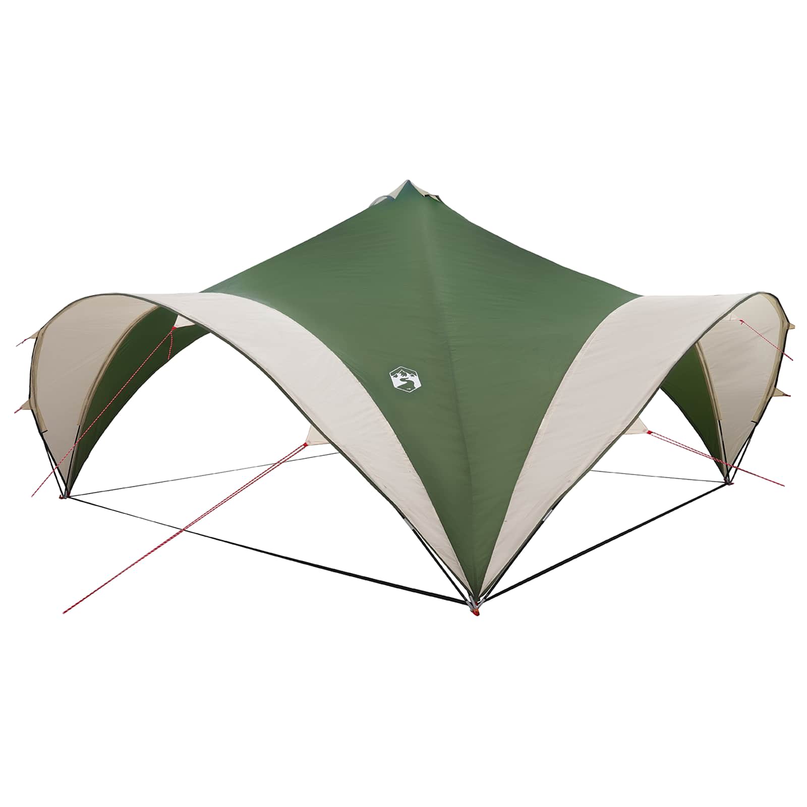Šator za zabave Zelena 500 x 500 x 350 cm Poliester i čelik