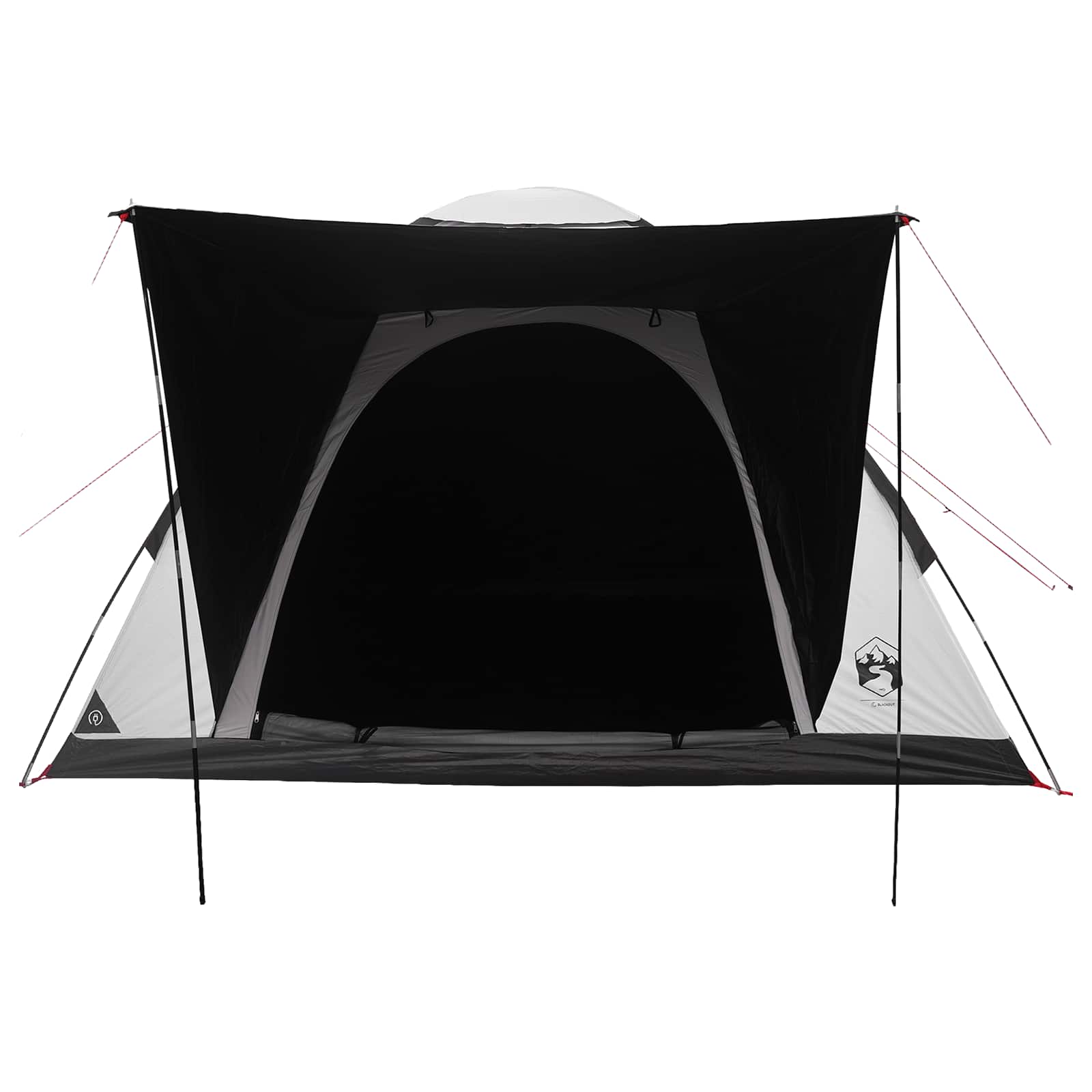 Kamping šator s krovom Bijeli Blackout 275 x 215 x 125 cm