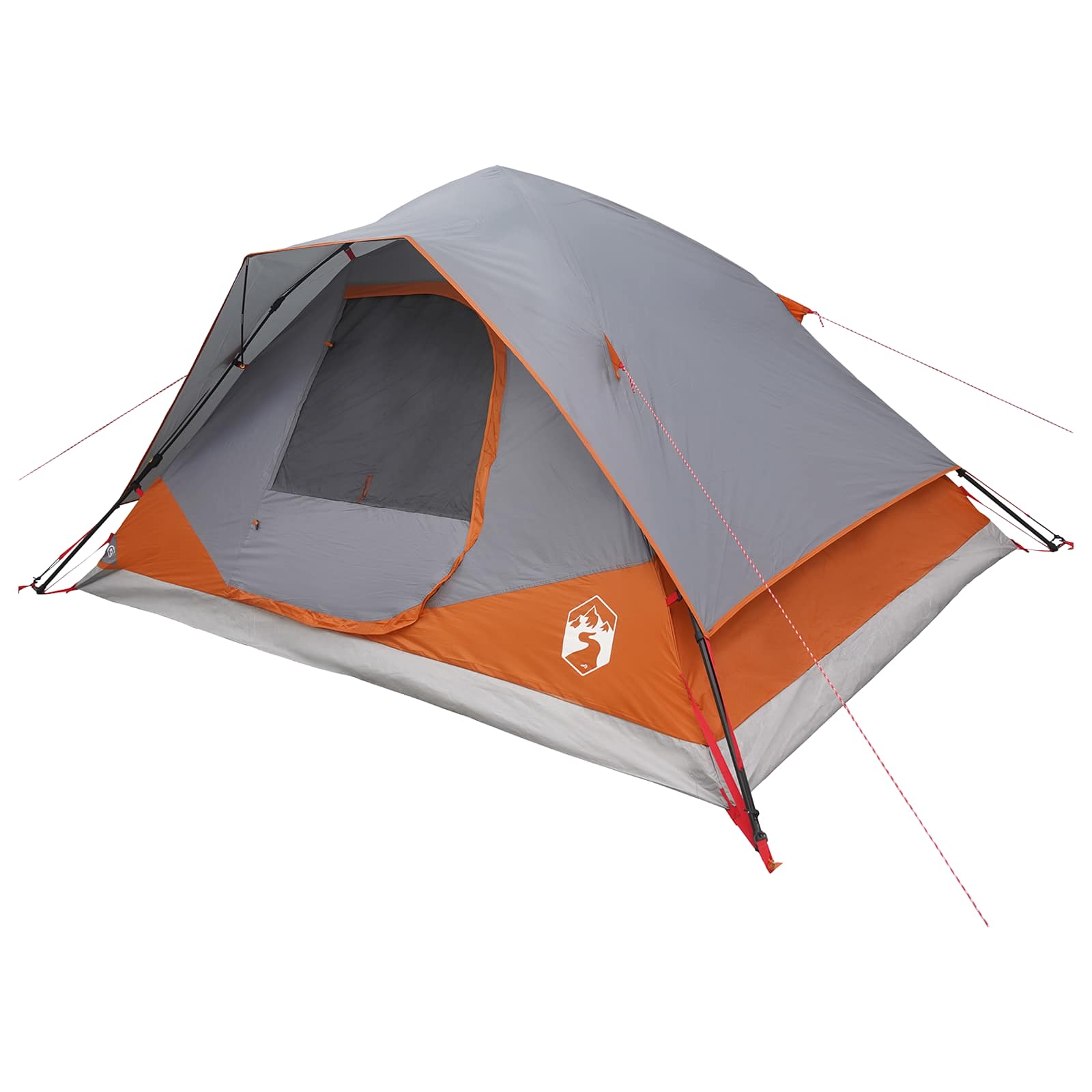 Instant šator s krovom Siva i narančasta 305 x 215 x 140 cm