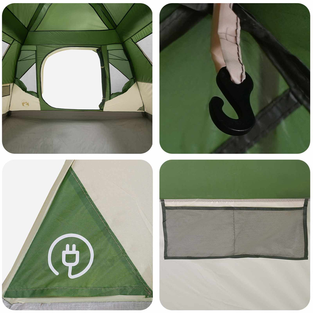 Instant šator Zelena 305 x 275 x 190 cm Poliester i čelik