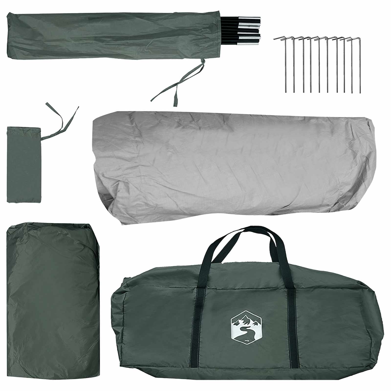 Instant šator s krovom Maslinasto zelena 365 x 380 x 200 cm
