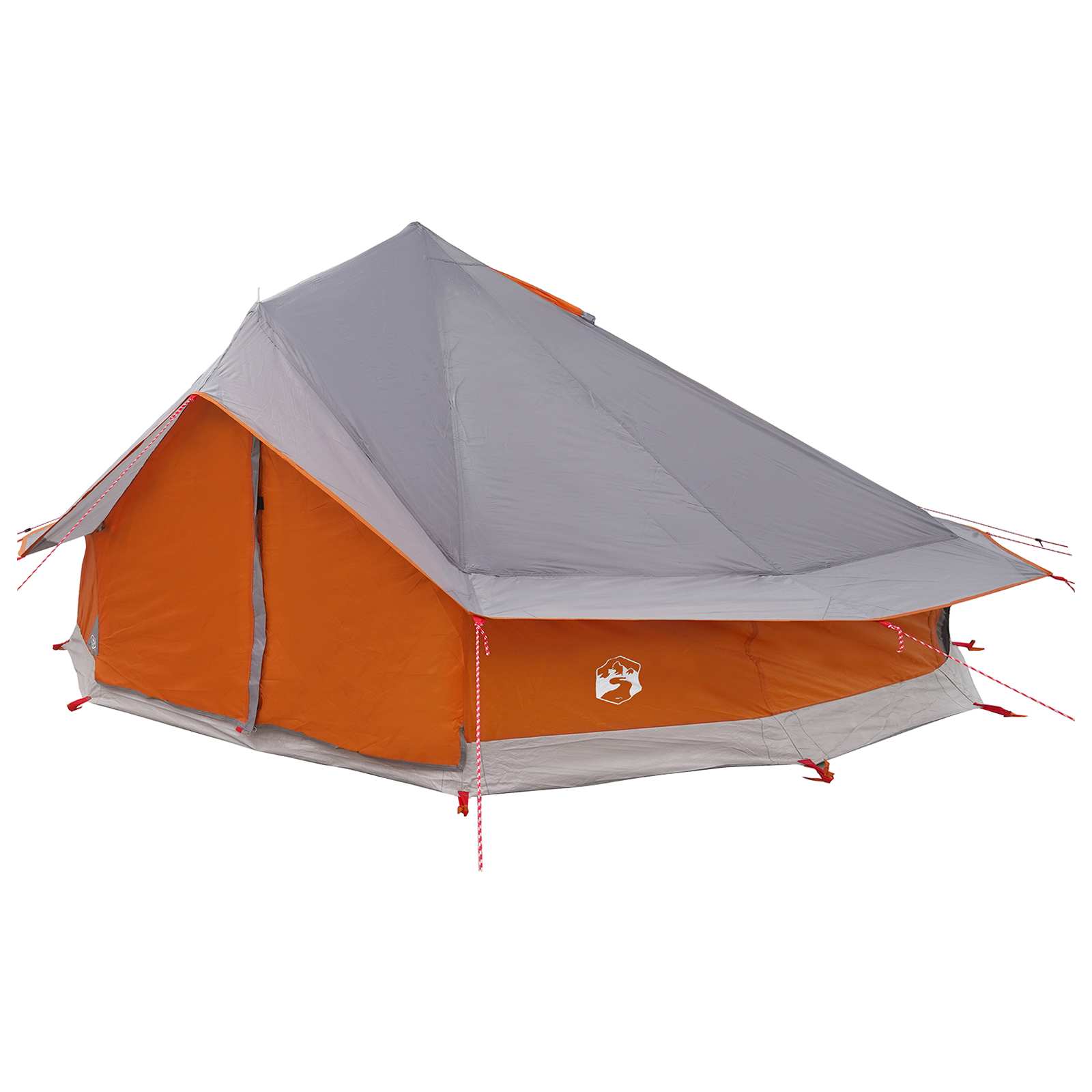 Tipi šator s krovom Siva i narančasta 800 x 800 x 430 cm
