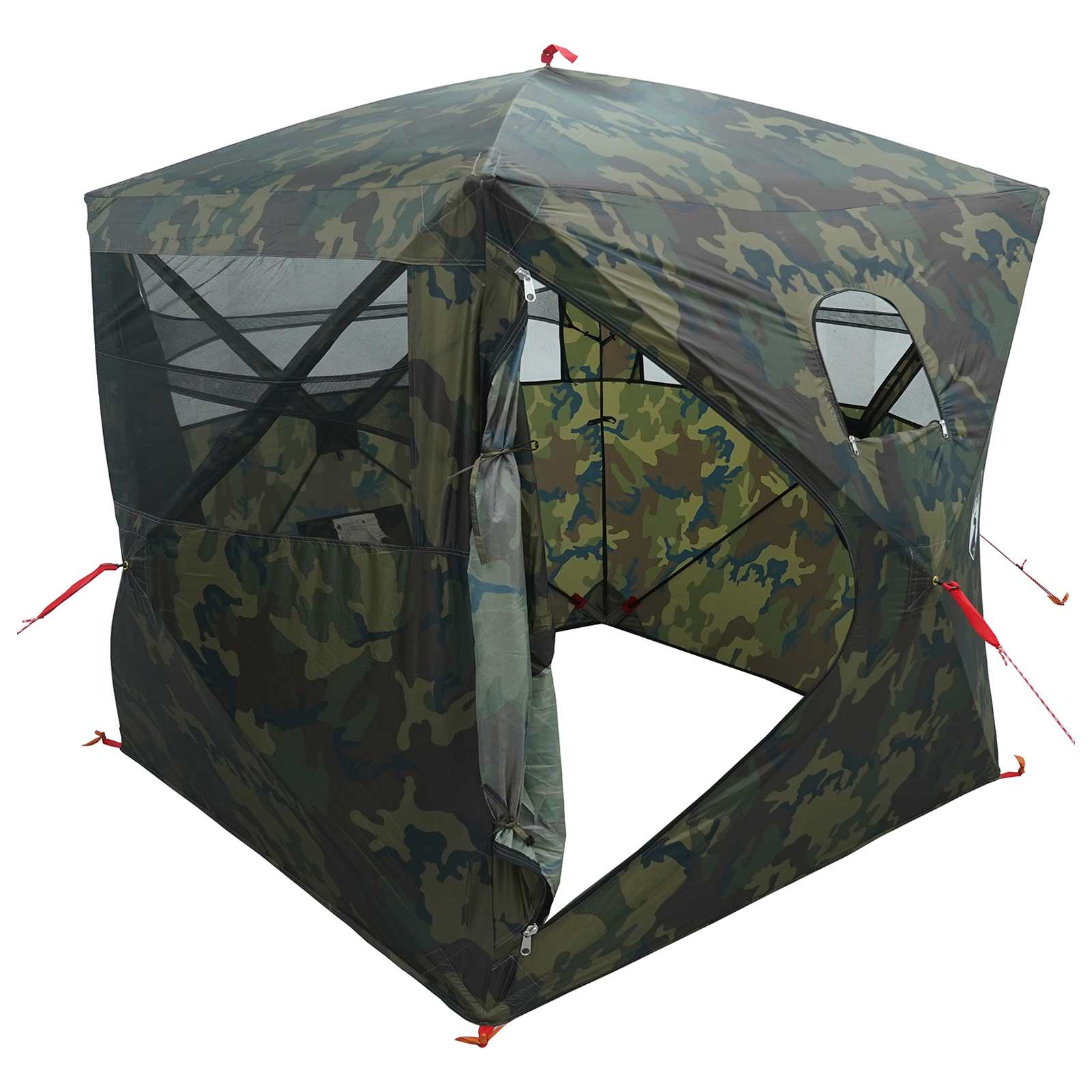 Lovni šator Maskirna 143 x 143 x 165 cm Poliester i čelik