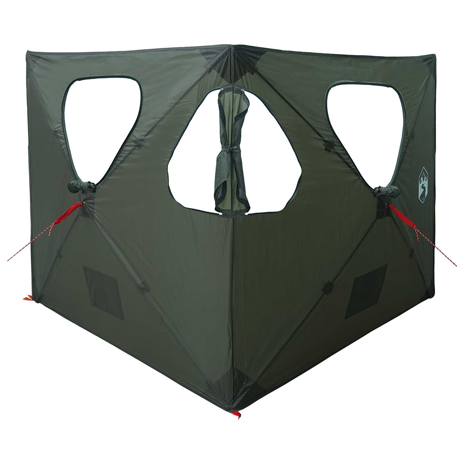Lovni šator s krovom Maslinasto zelena 145 x 145 x 150 cm