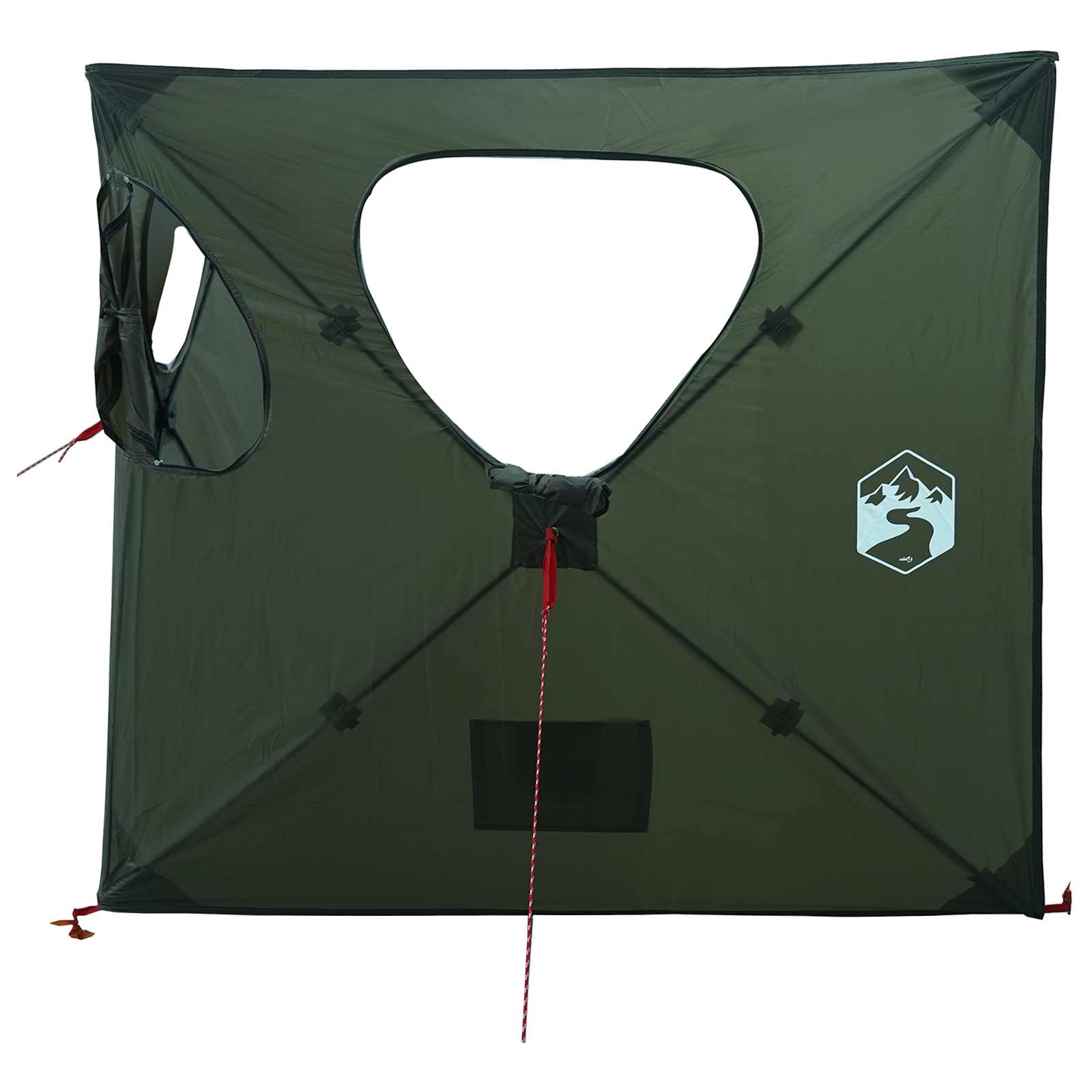 Lovni šator s krovom Maslinasto zelena 145 x 145 x 150 cm