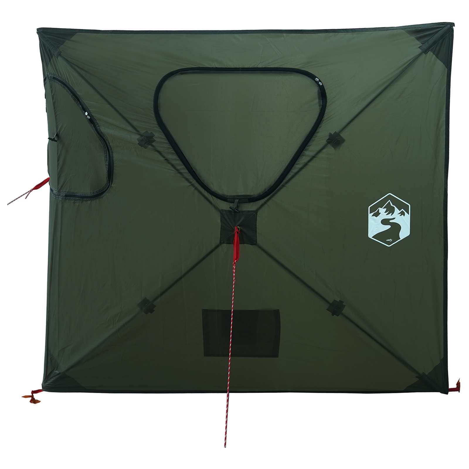 Lovni šator s krovom Maslinasto zelena 145 x 145 x 150 cm