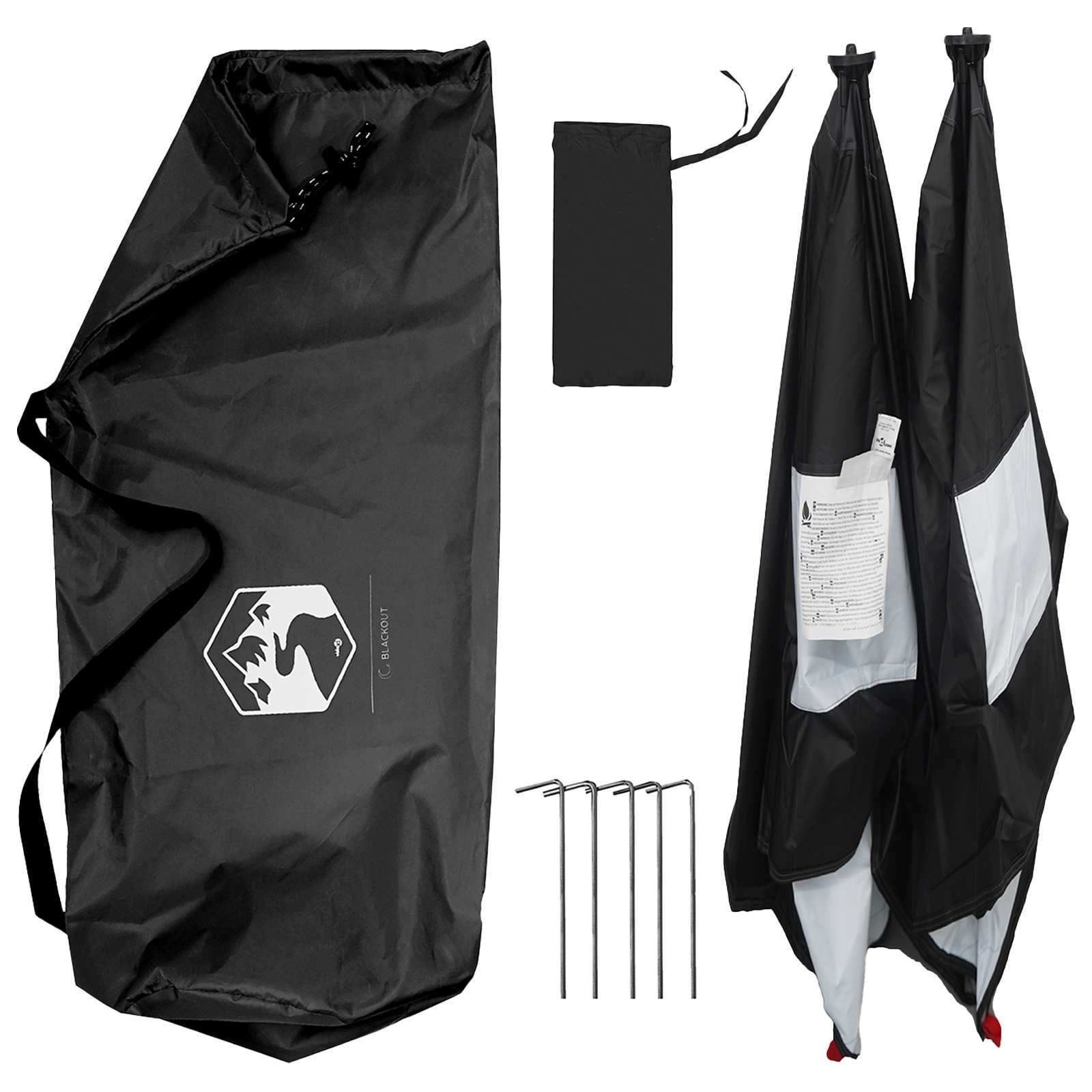 Lovni šator s krovom Bijeli Blackout 145 x 145 x 150 cm