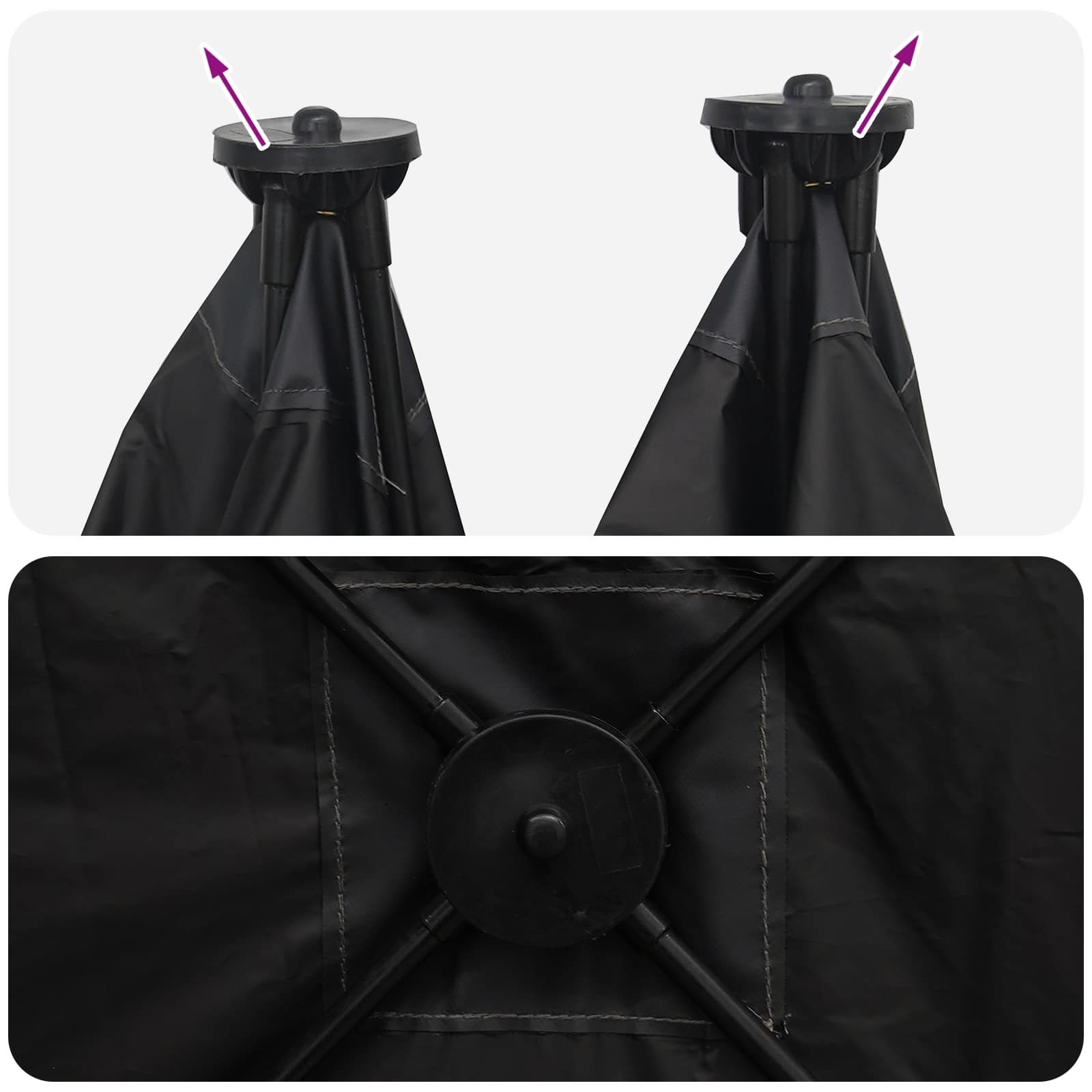 Lovni šator s krovom Bijeli Blackout 145 x 145 x 150 cm