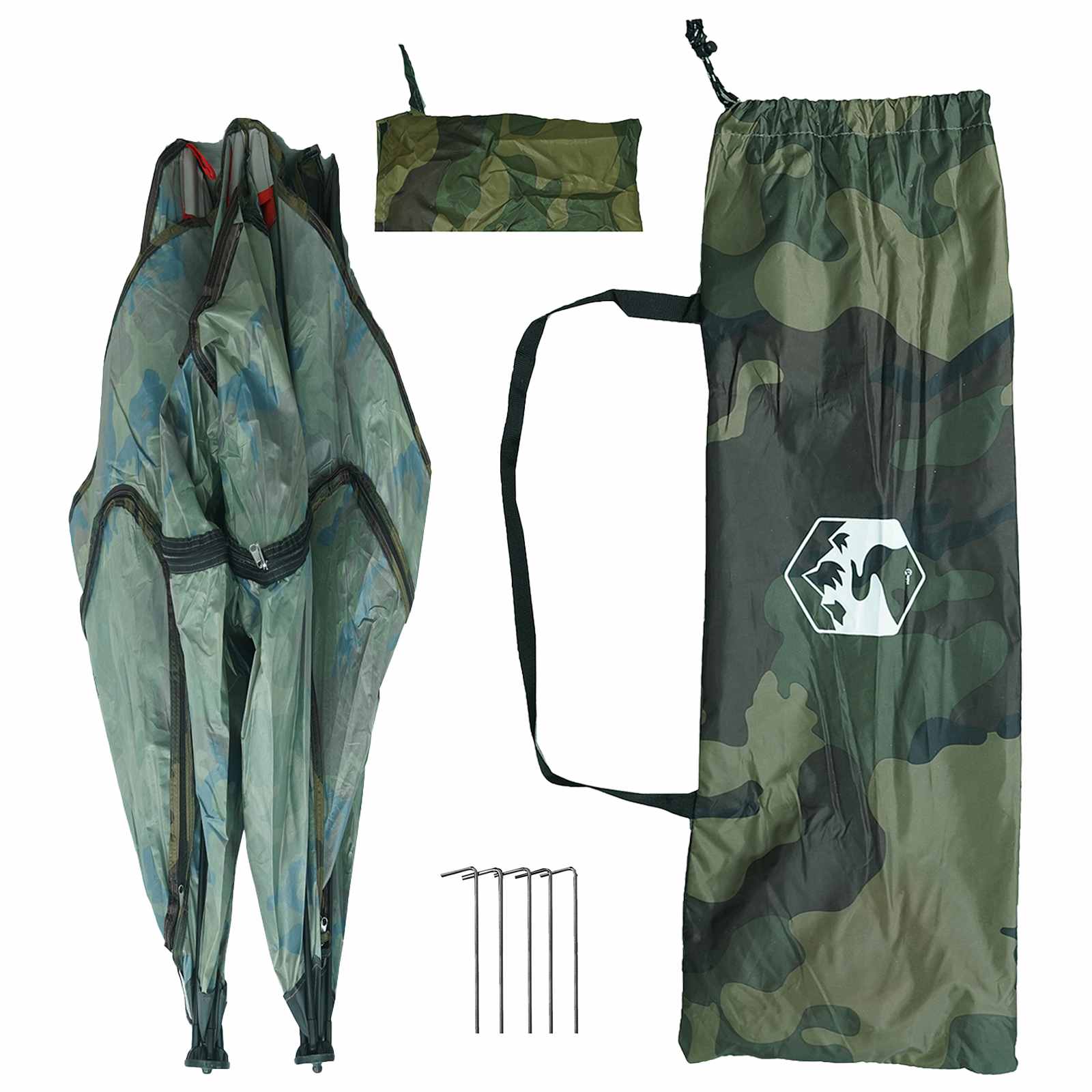 Lovni šator Maskirna 145 x 145 x 150 cm Poliester i čelik