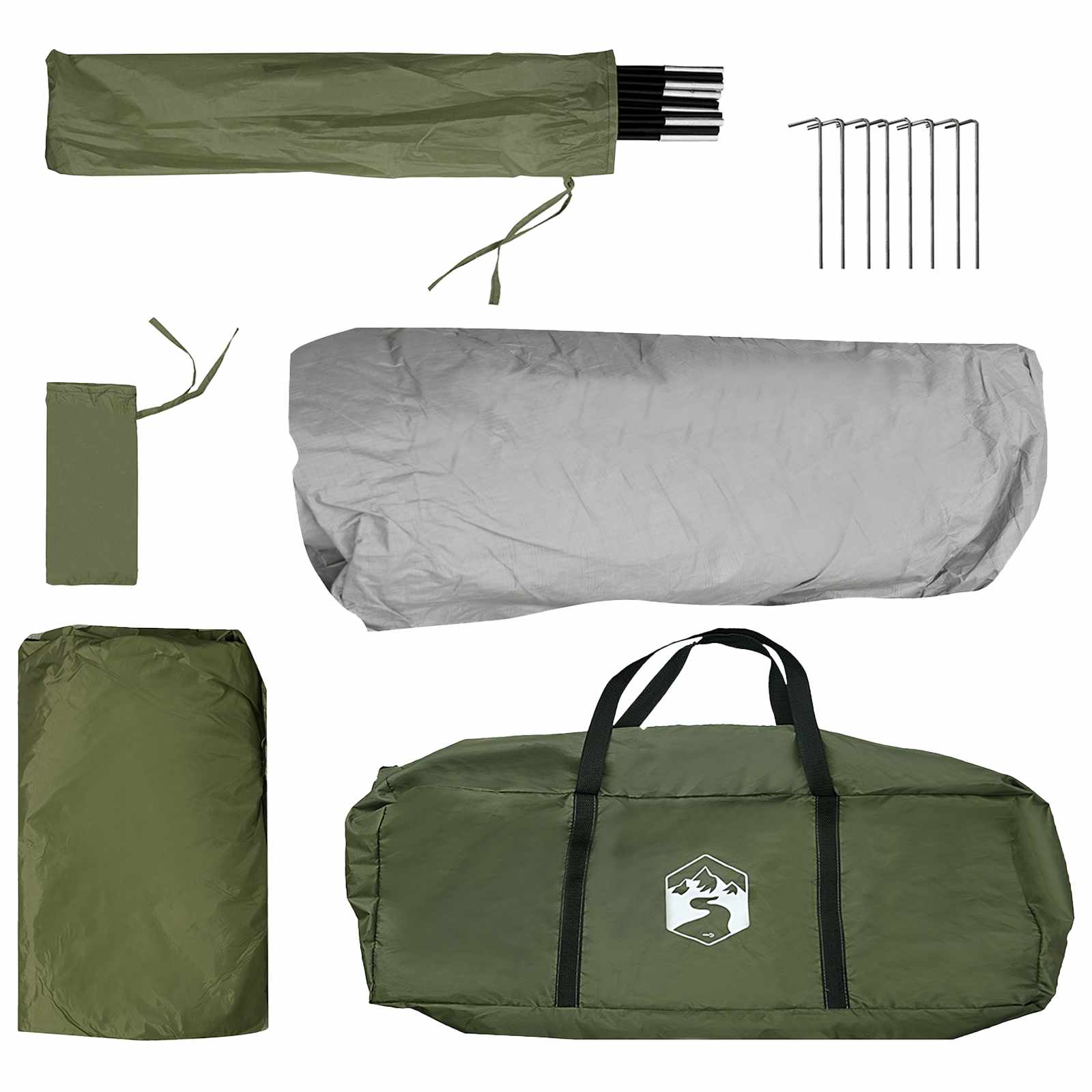 Instant šator s krovom Maslinastozelena 305 x 215 x 140 cm
