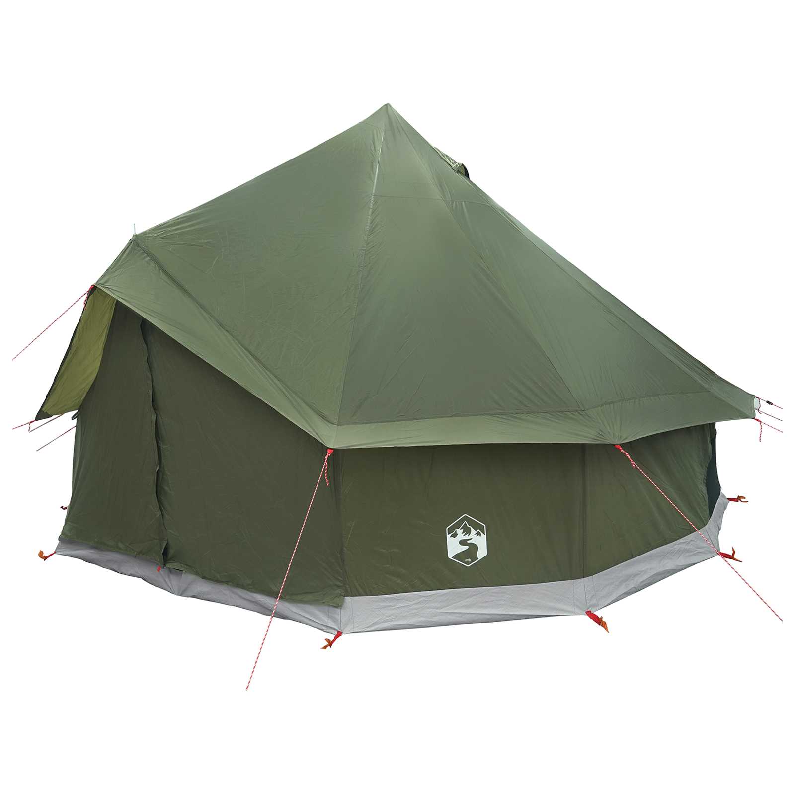 Tipi šator s krovom Maslinastozelena 300 x 300 x 200 cm