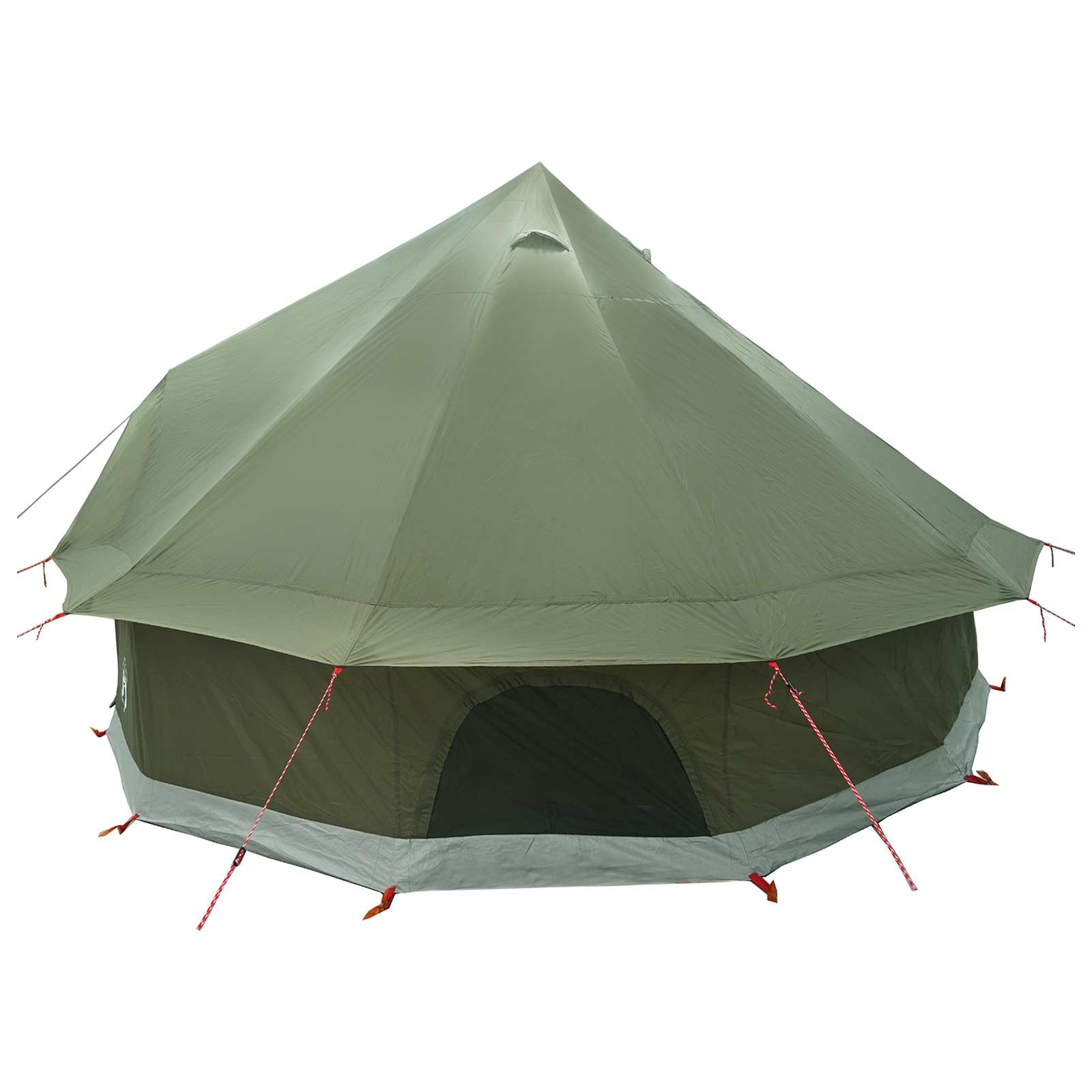 Tipi šator s krovom Maslinastozelena 300 x 300 x 200 cm