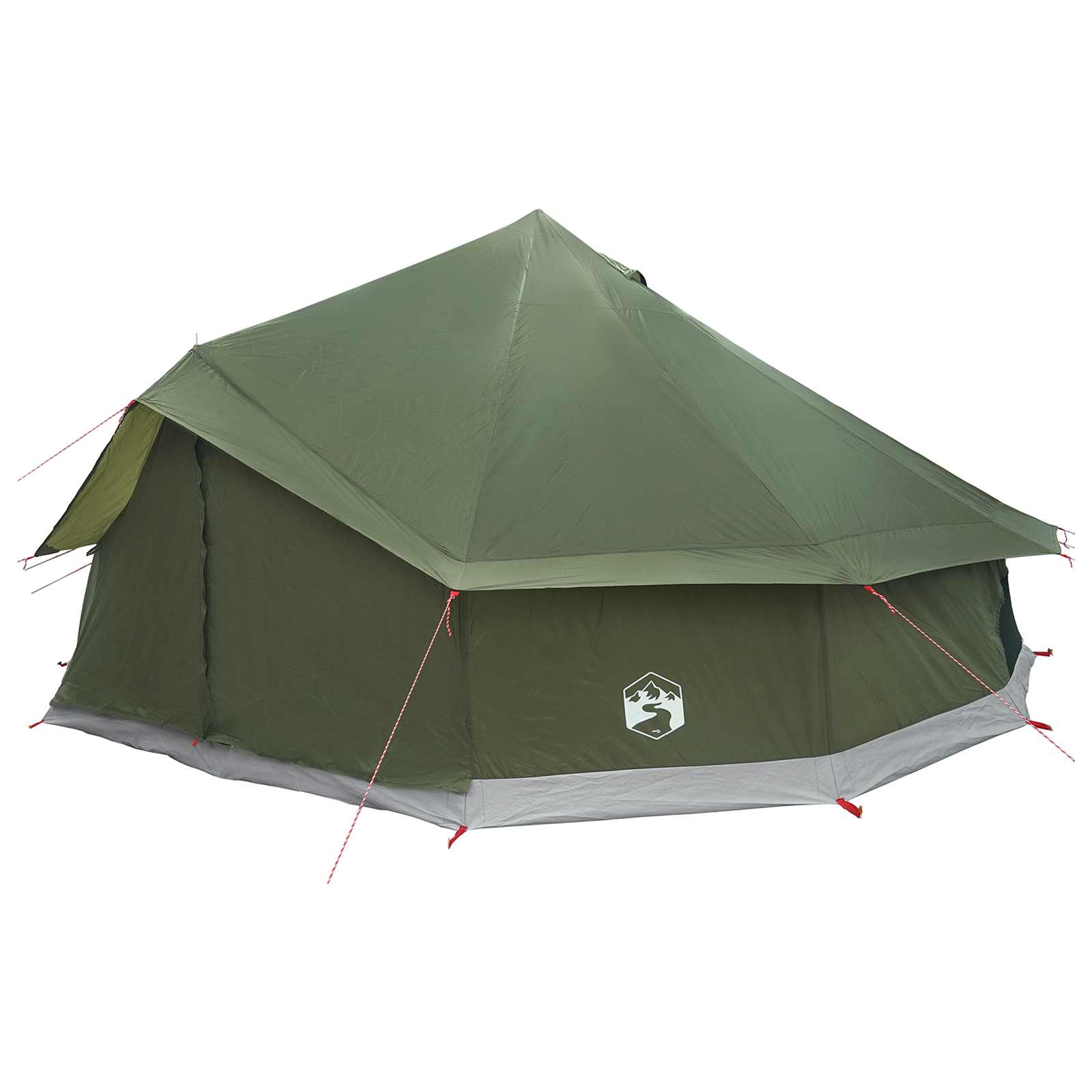 Tipi šator s krovom Maslinastozelena 600 x 600 x 350 cm