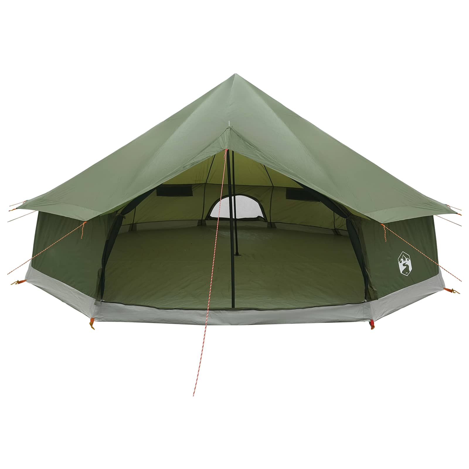 Tipi šator s krovom Maslinastozelena 600 x 600 x 350 cm