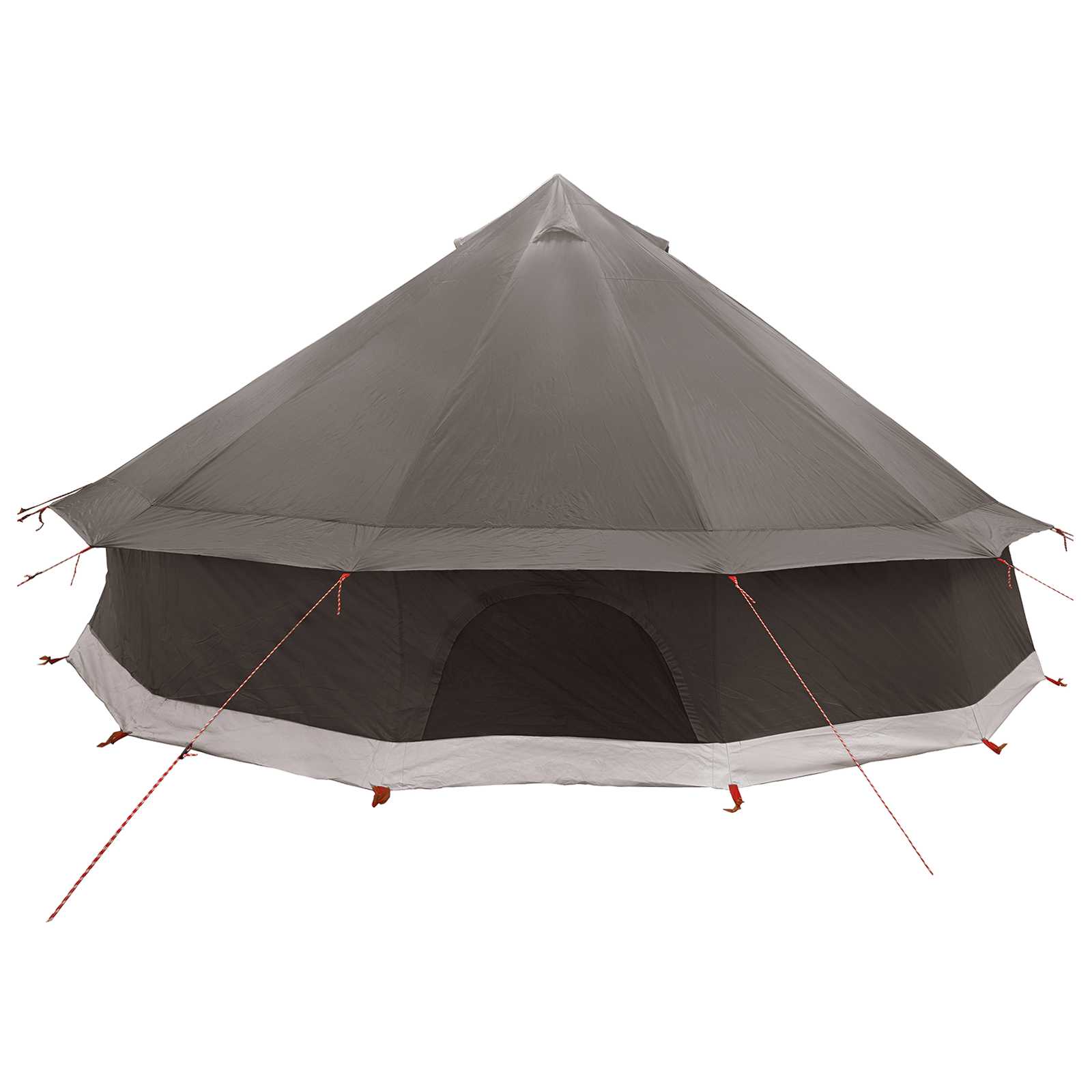 Tipi šator Smeđa siva 600 x 600 x 350 cm Poliester i čelik