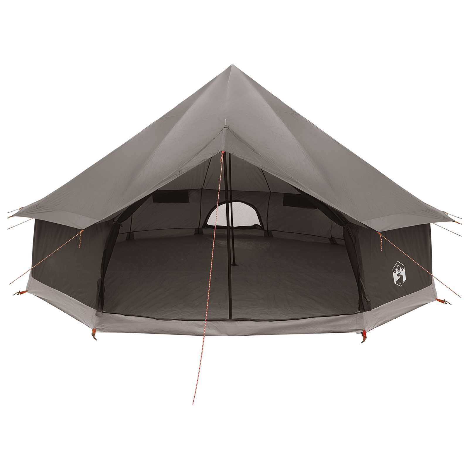 Tipi šator Smeđa siva 600 x 600 x 350 cm Poliester i čelik