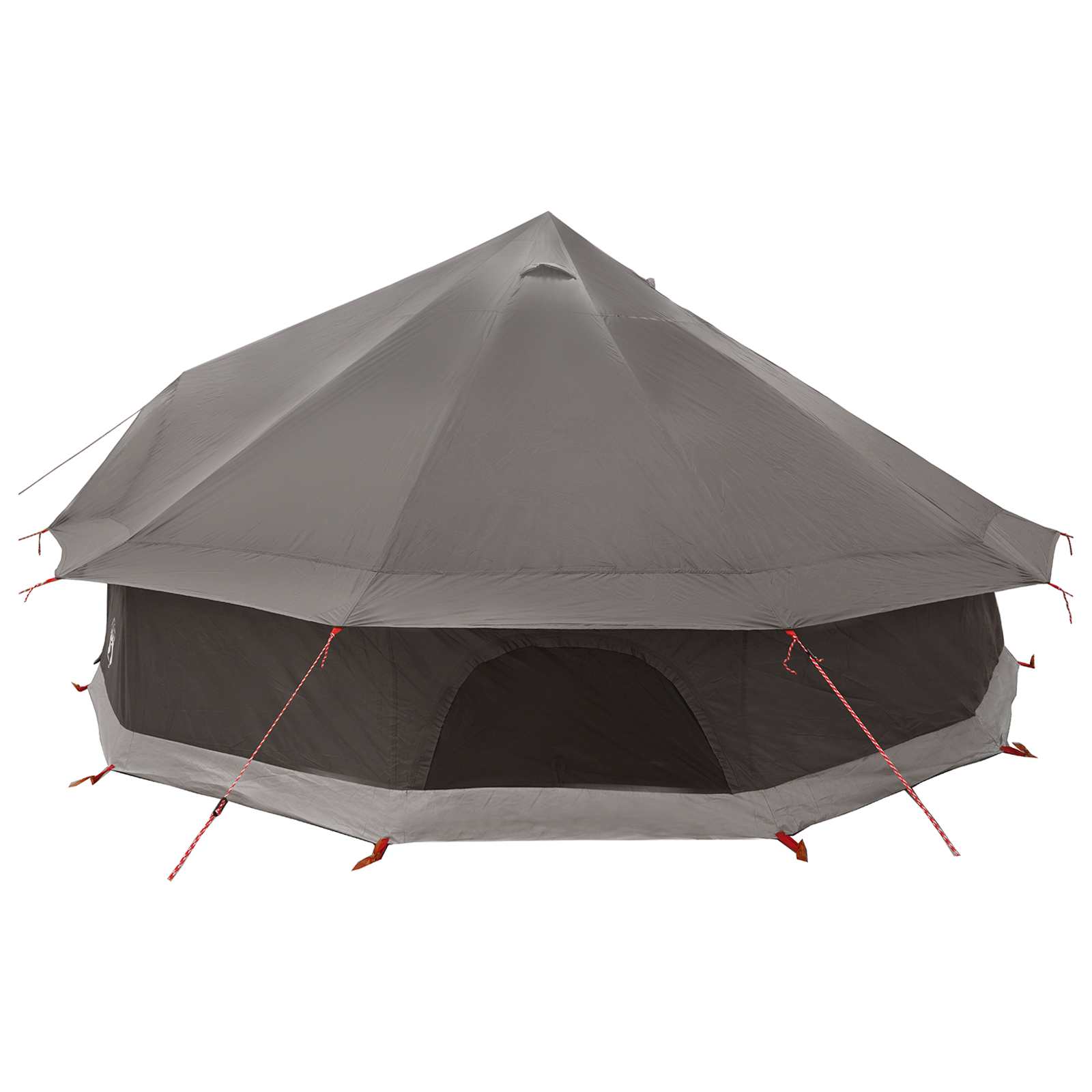 Tipi šator Smeđa siva 600 x 600 x 350 cm Poliester i čelik