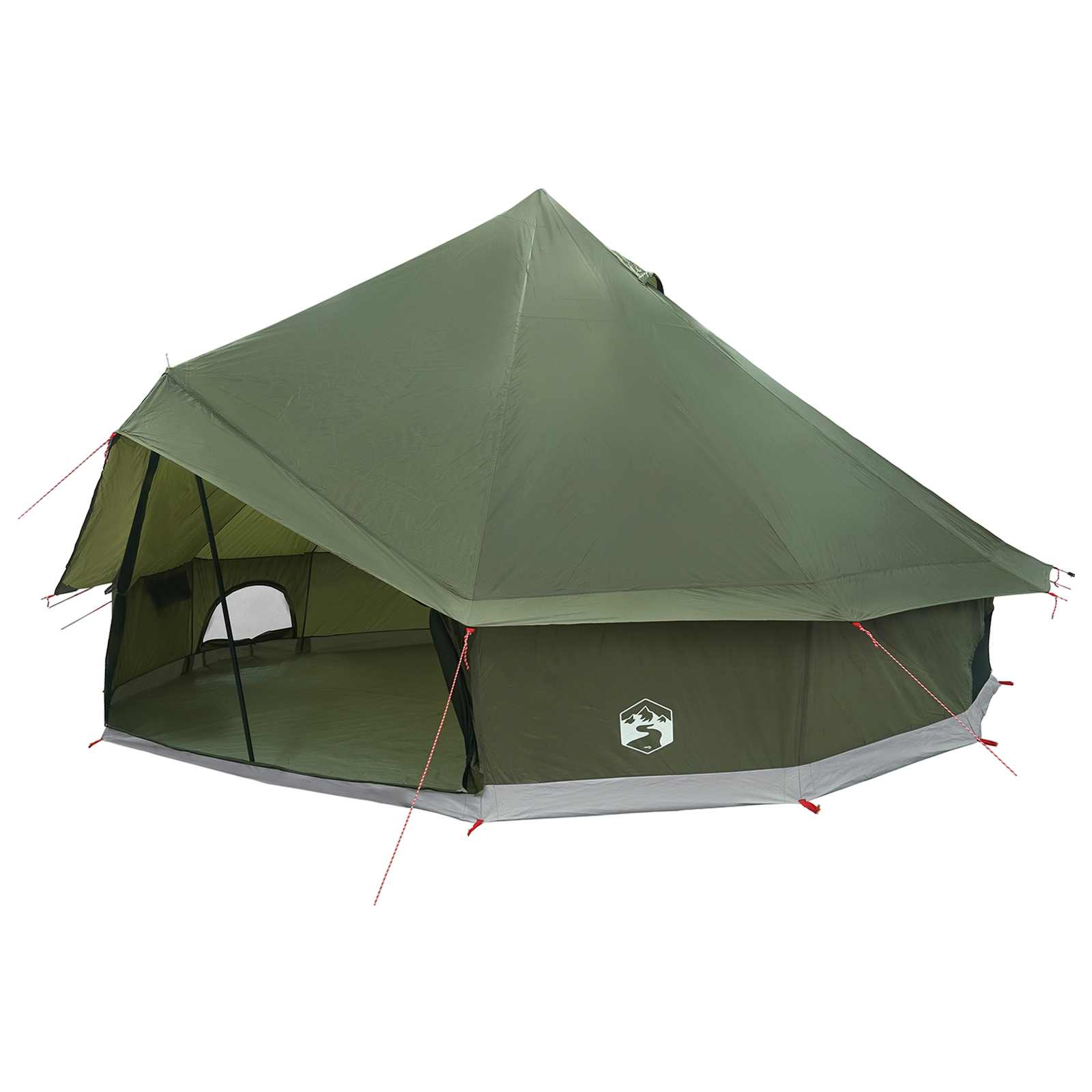 Tipi šator s krovom Maslinastozelena 500 x 500 x 300 cm