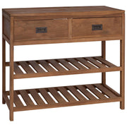 Kupaonski ormar Prirodna 90 x 45 x 75 cm Čvrsto teak drvo
