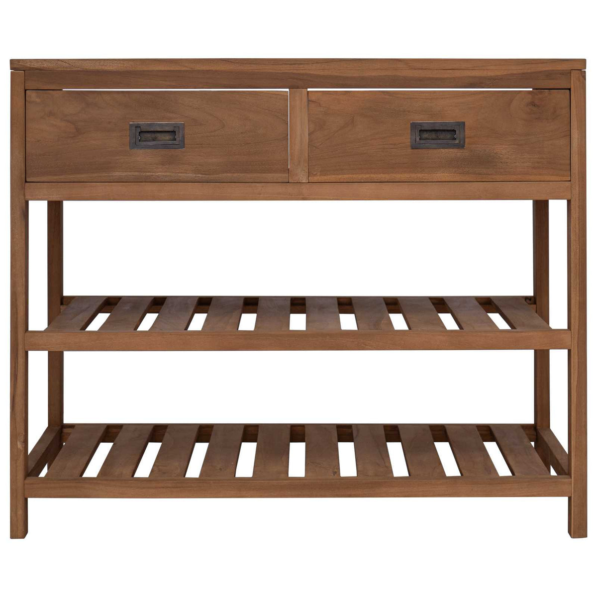 Kupaonski ormar Prirodna 90 x 45 x 75 cm Čvrsto teak drvo