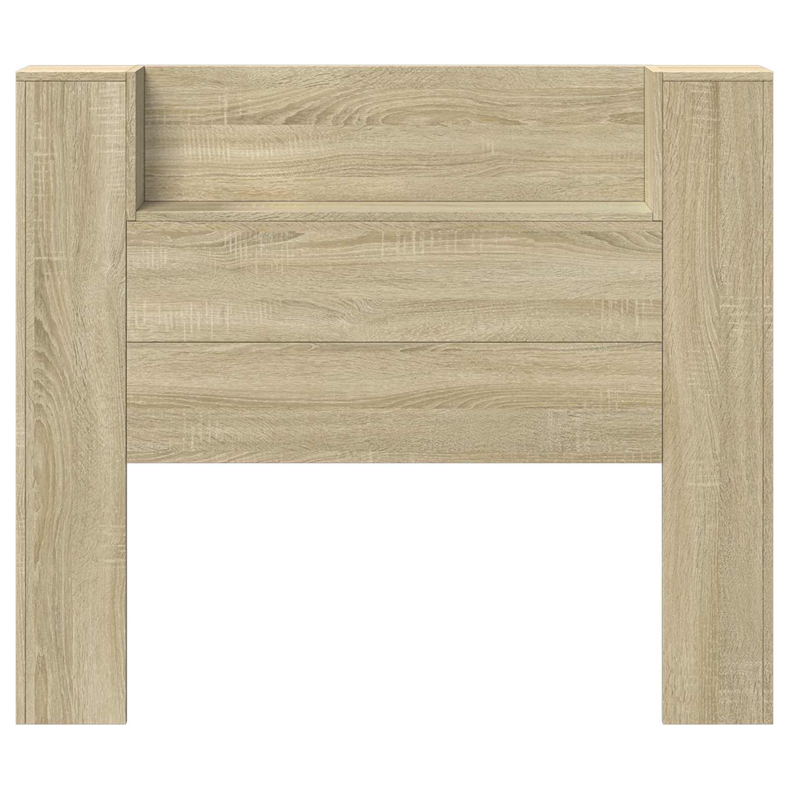 Krevetna ploča s LED-om s policom Sonoma 120 x 16,5 x 103,5 cm