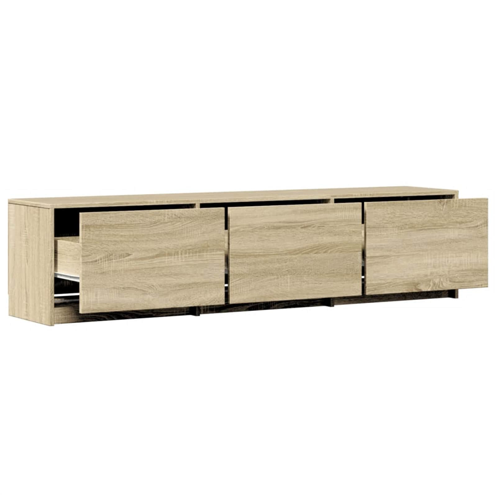 TV ormar s ladicama Sonoma 165 x 34 x 40 cm Konstruirano drvo