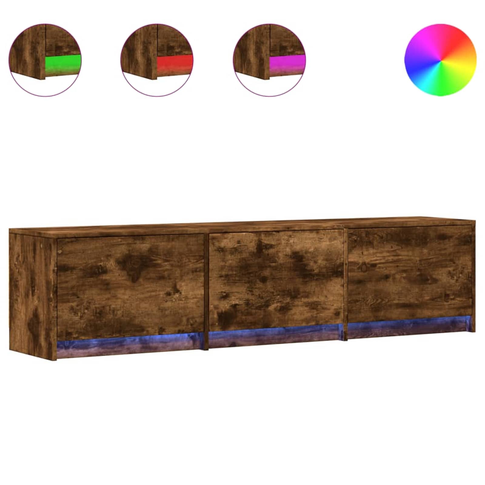 TV ormar Dimljeni hrast 165 x 34 x 40 cm Konstruirano drvo