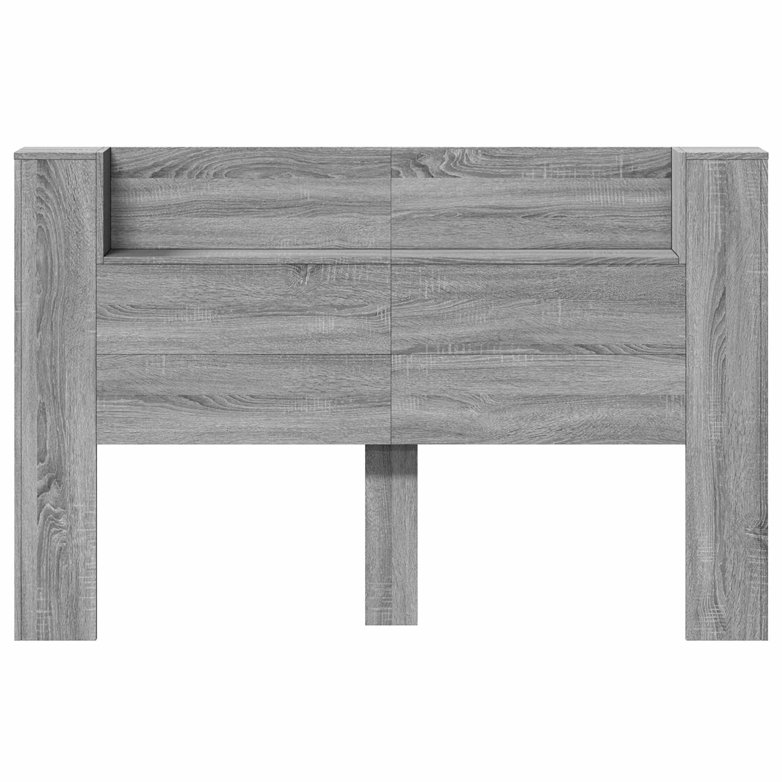 Krevetna ploča s LED-om Zidne Sivi Sonoma 160 x 16,5 x 103,5 cm