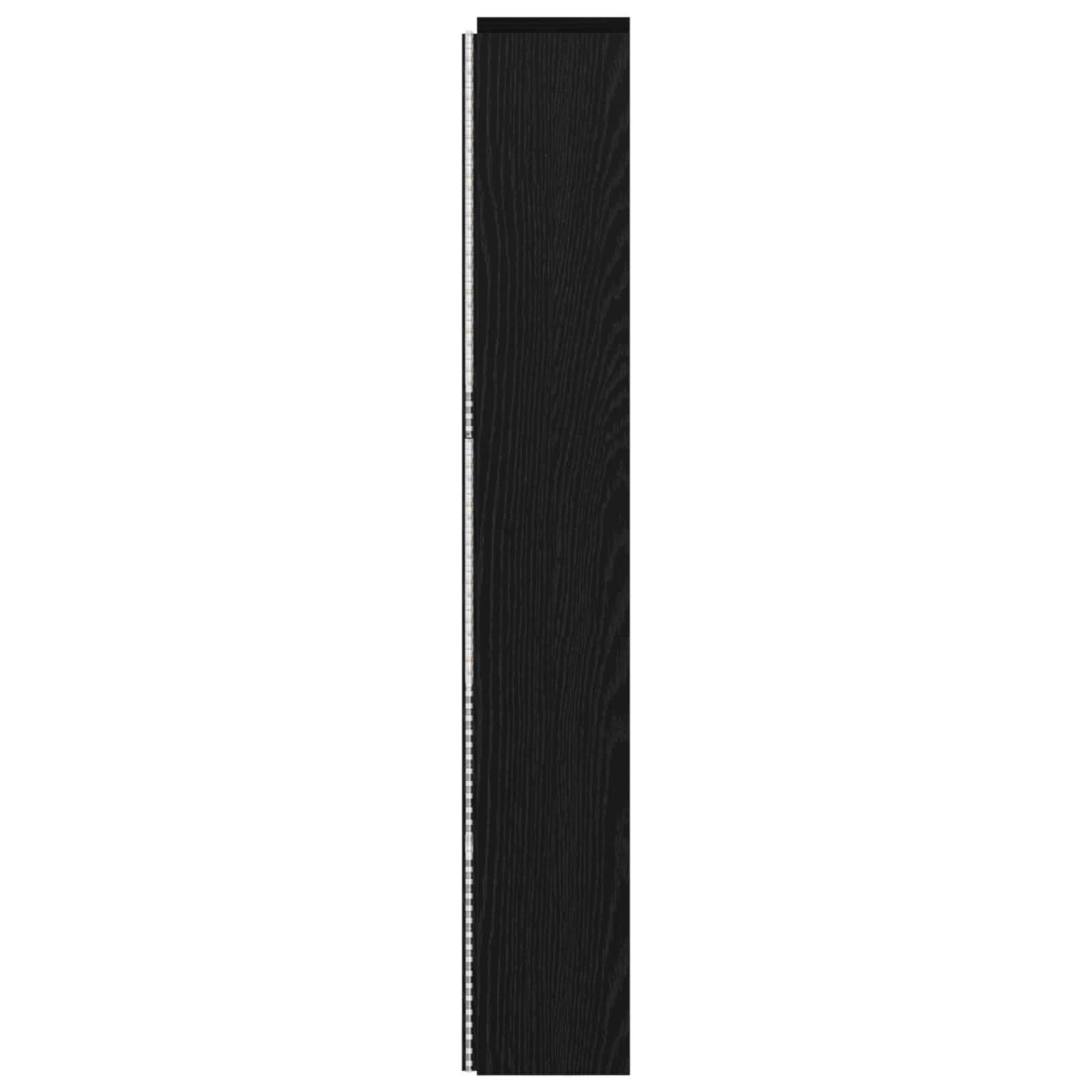 Krevetna ploča s LED-om Zidne Crni Hrast 180 x 16,5 x 103,5 cm