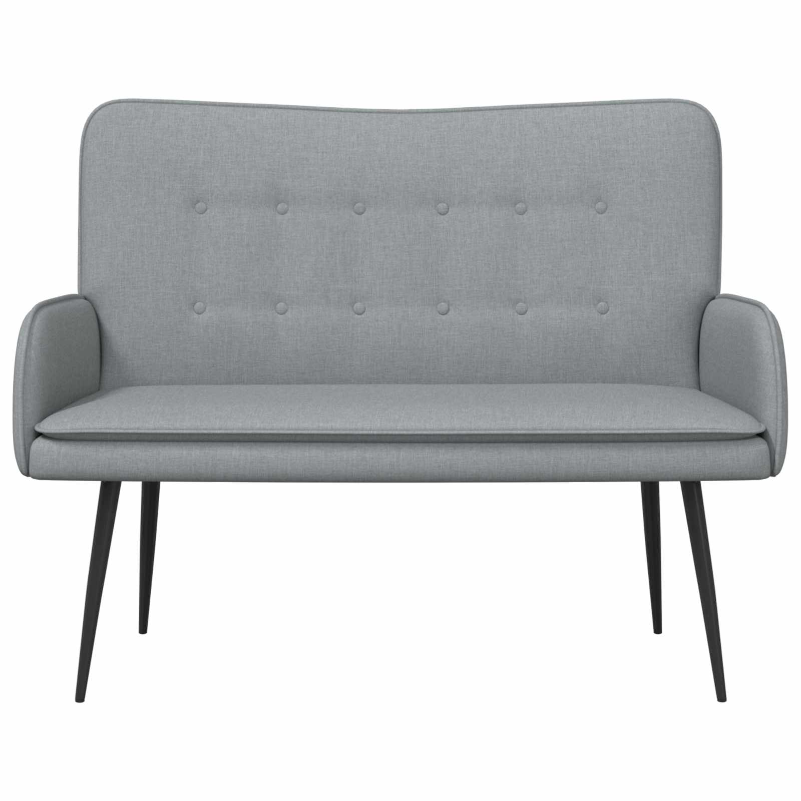 Sofa za dvije osobe Svijetlo siva 115 x 61 x 87 cm tkanina