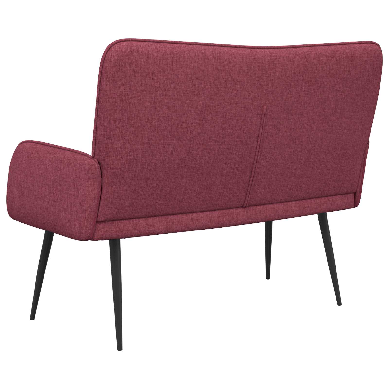 Sofa za dvije osobe boja crnog vina 115 x 61 x 87 cm tkanina