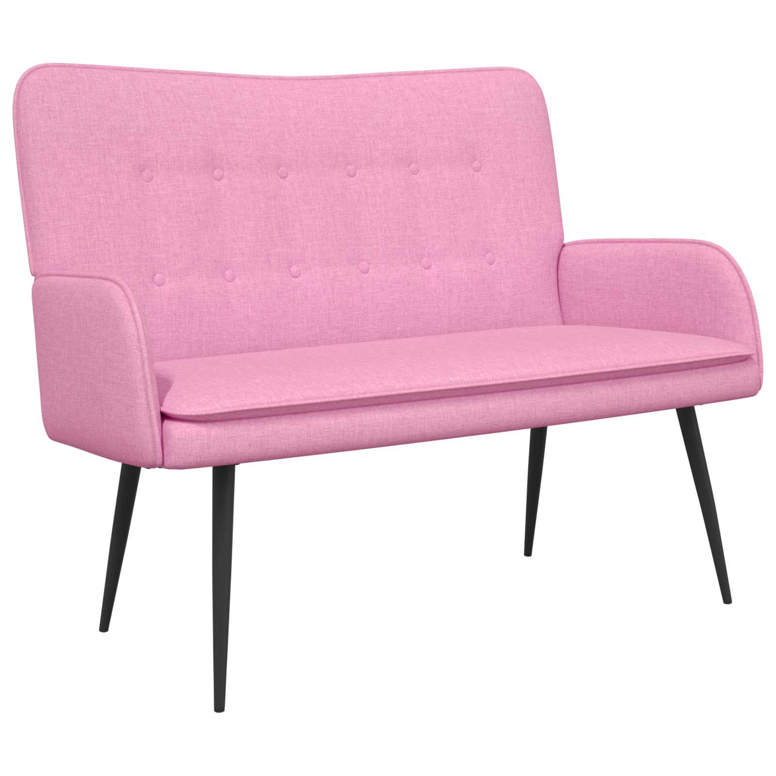 Sofa za dvije osobe Ružičasta 115 x 61 x 87 cm Tkanina