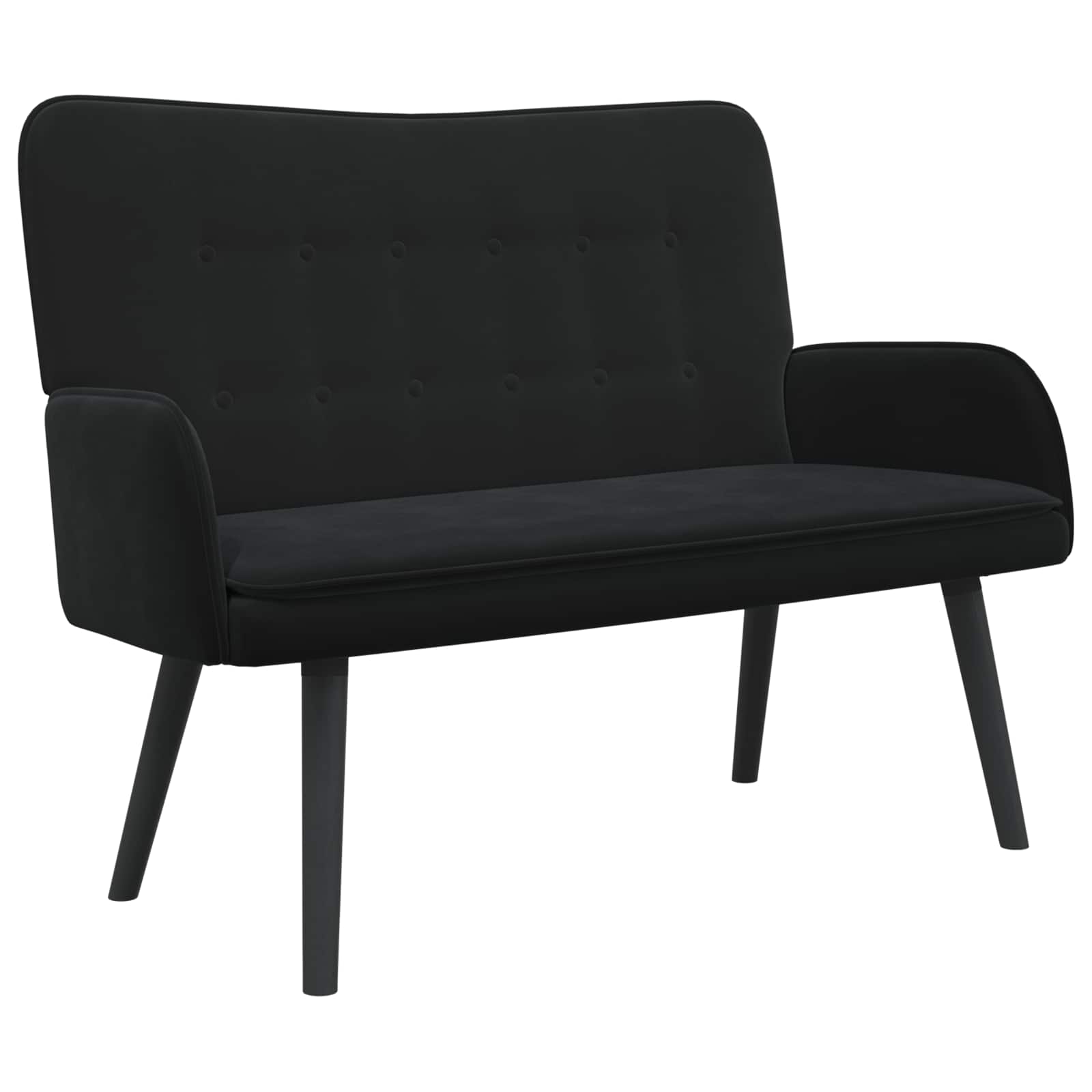Kauč za dvoje Crna 115 x 61 x 87 cm Baršun