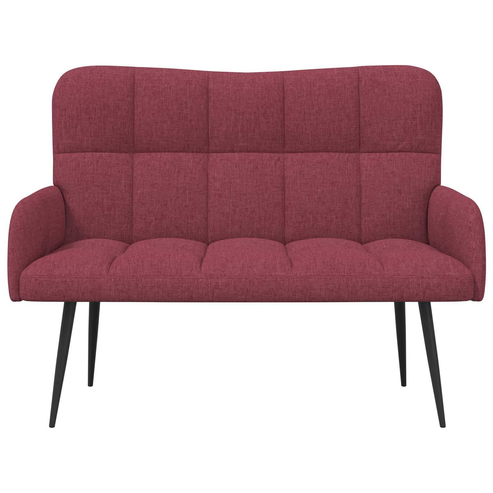 Sofa za dvije osobe Vinska crvena 115 x 61 x 87 cm Tkanina