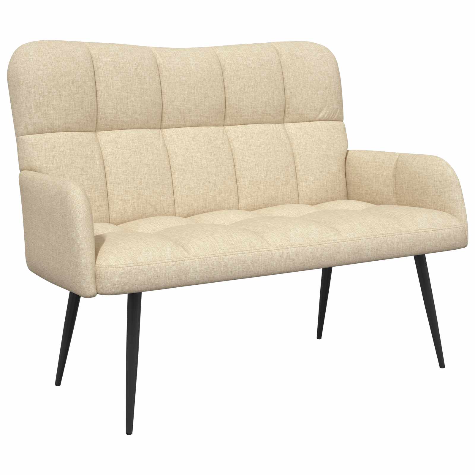 Sofa za dvije osobe Krem 115 x 61 x 87 cm Tkanina