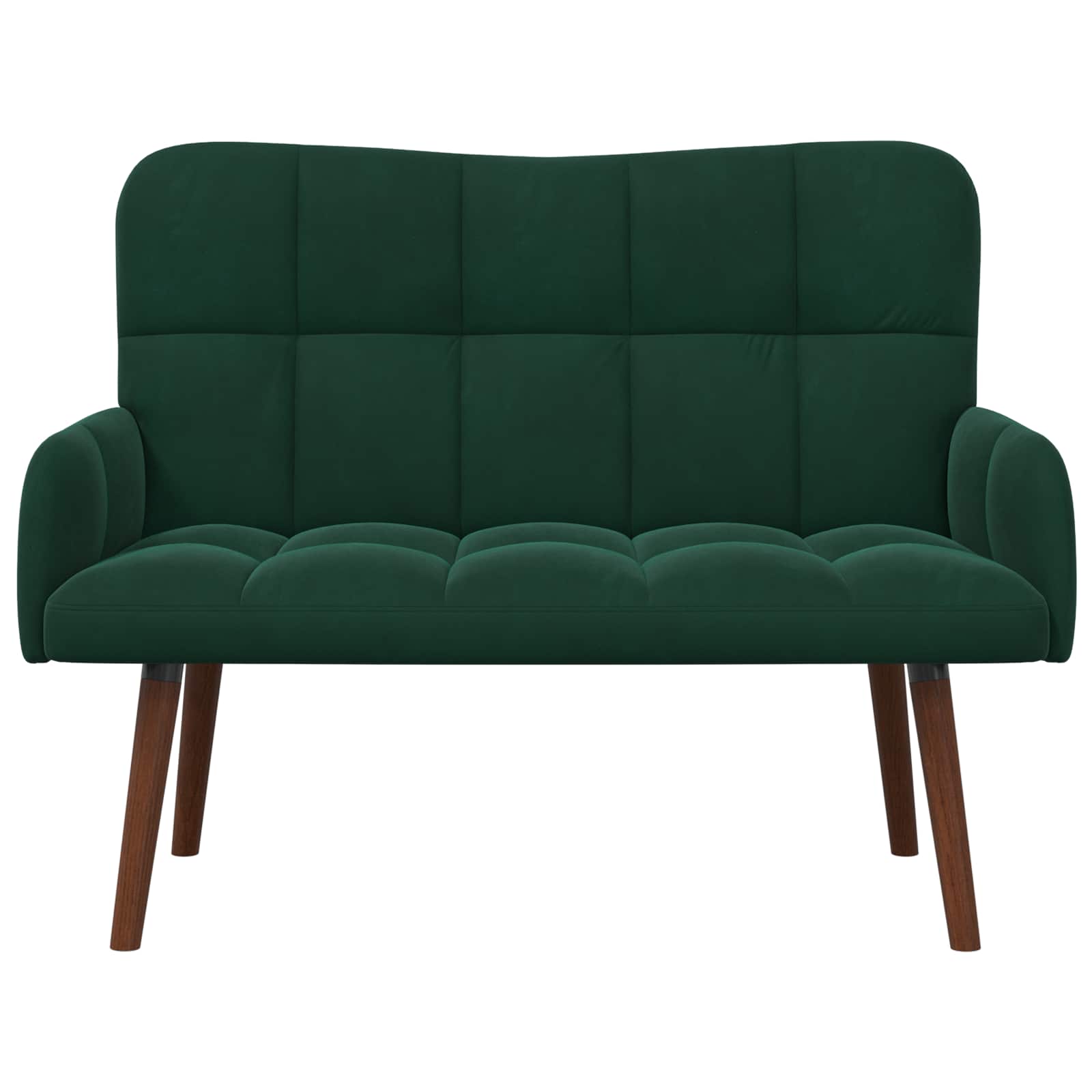 Sofa za dvije osobe Tamnozelena 115 x 61 x 87 cm Baršun