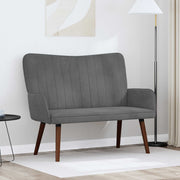 Sofa za dvije osobe Tamnosiva 115 x 61 x 87 cm Baršun
