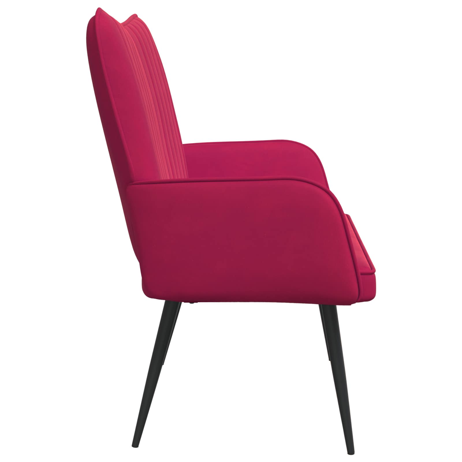 Kauč za dvoje boja crnog vina 115 x 61 x 87 cm Baršun