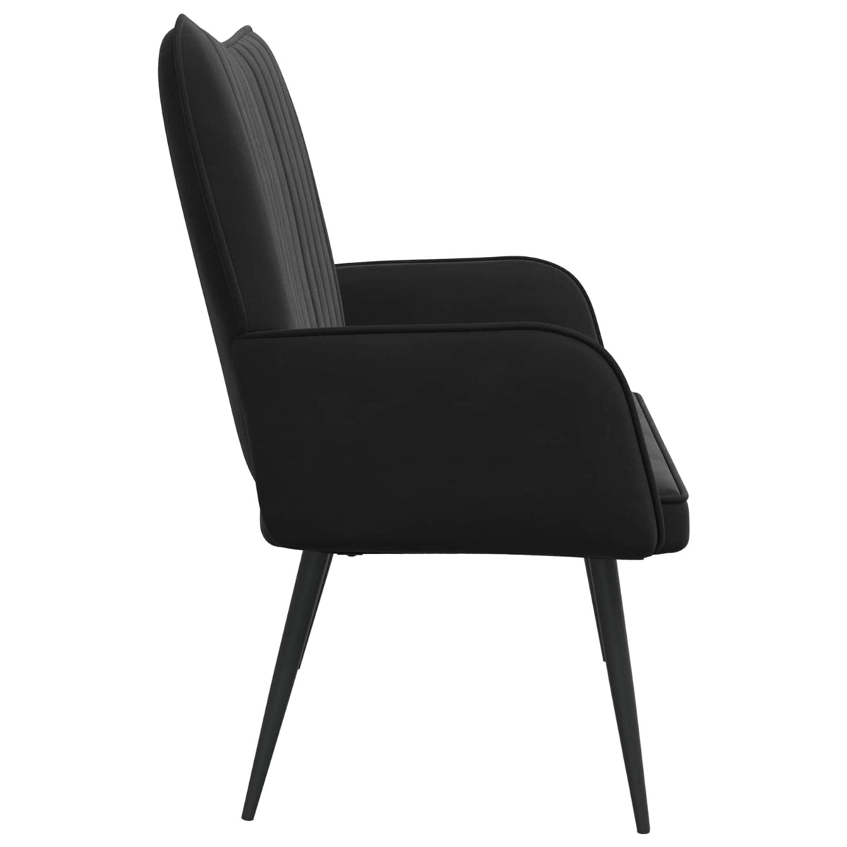 Sofa za dvije osobe Crna 115 x 61 x 87 cm Baršun