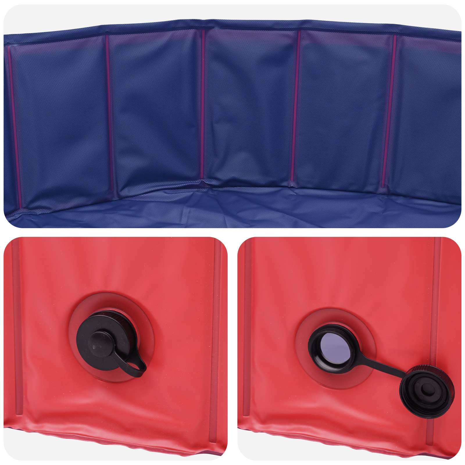 Bazen za djecu Crvena i plava Ø 120 x 30 cm