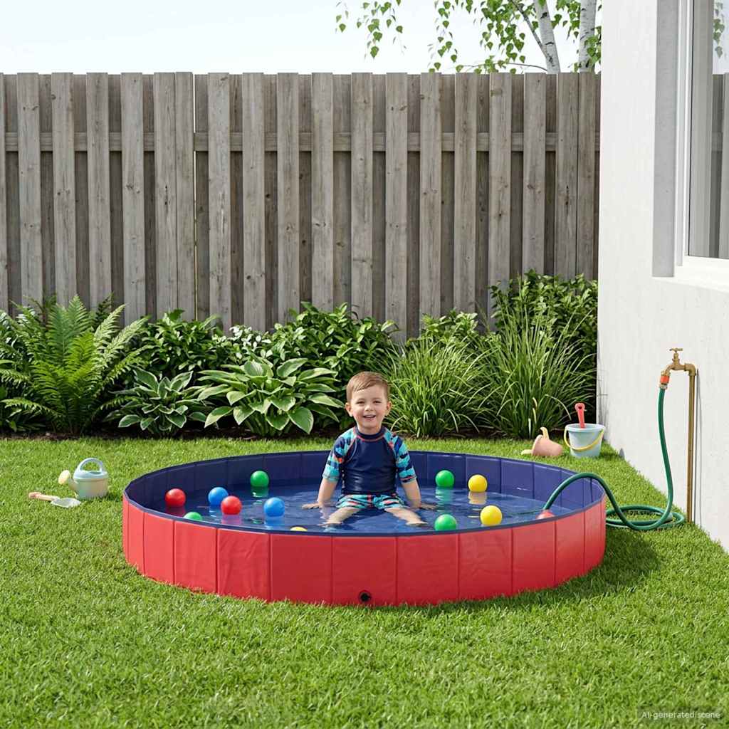 Bazen za djecu Crvena Ø300 x 38 cm