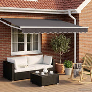 Povlačivi tende Antracit 3,5 x 2 m 100% Poliester i Aluminij