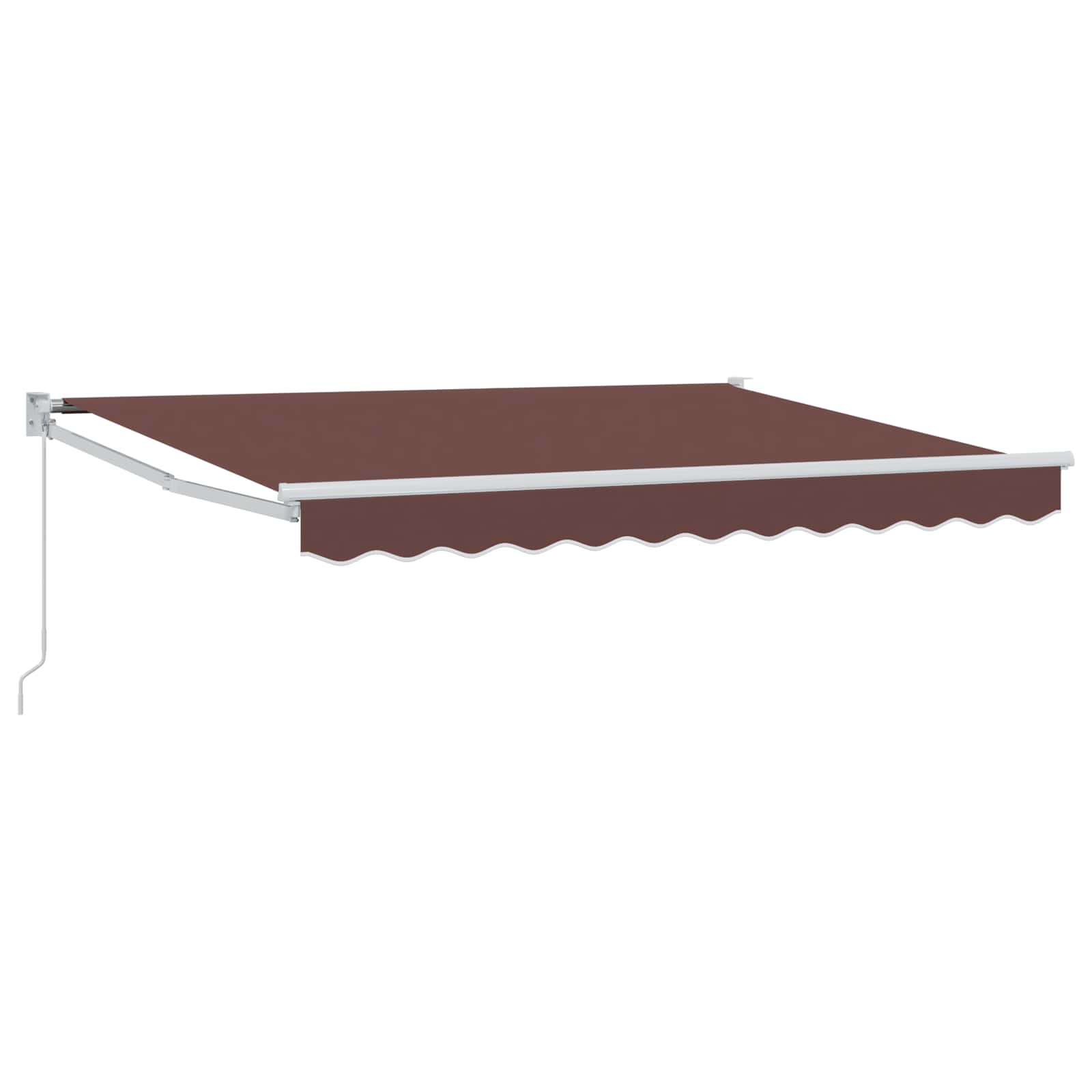Povlačivi tende Smeđa 3,5 x 2 m 100% Poliester i Aluminij