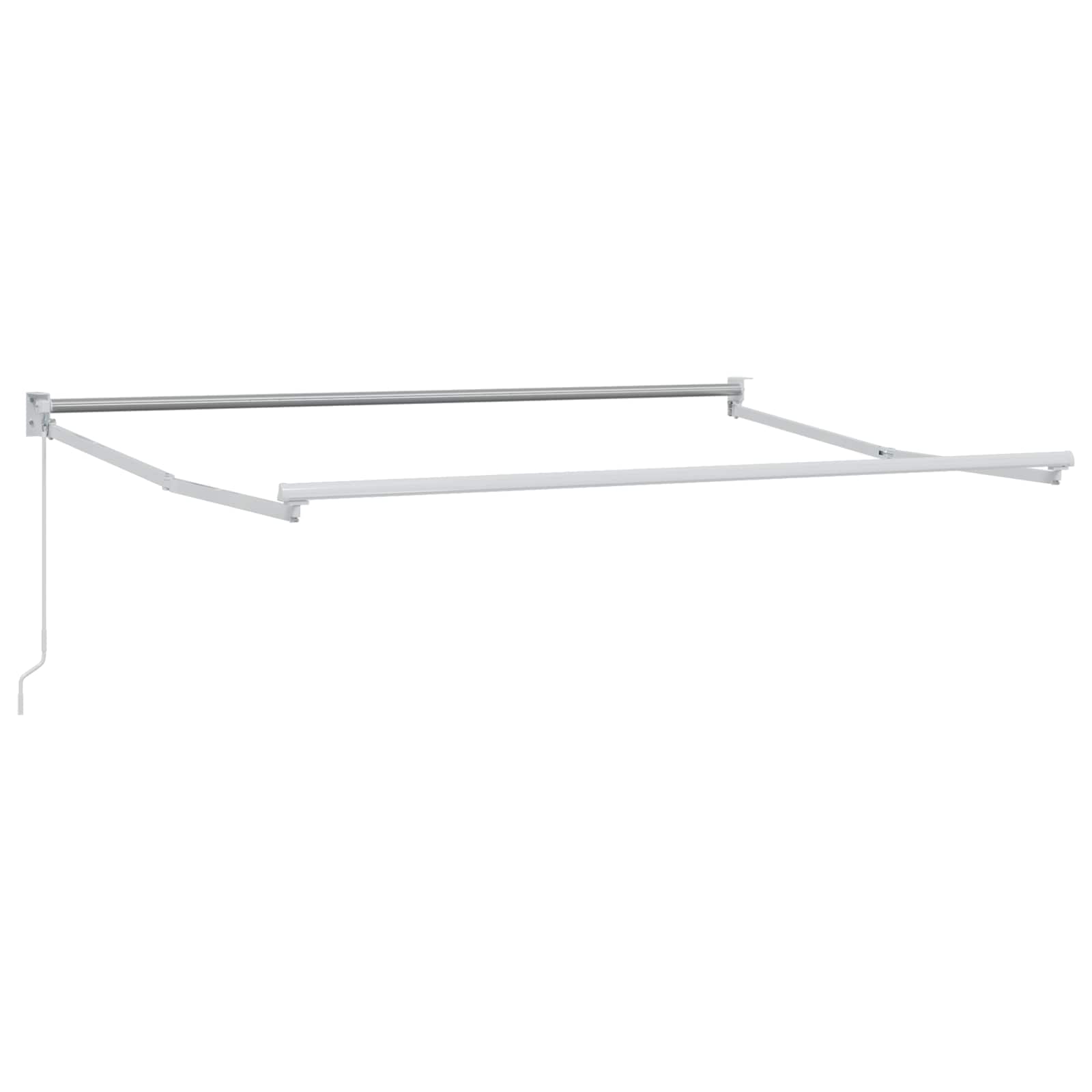Povlačivi tende Bijela 3,5 x 2 m 100% Poliester i Aluminij