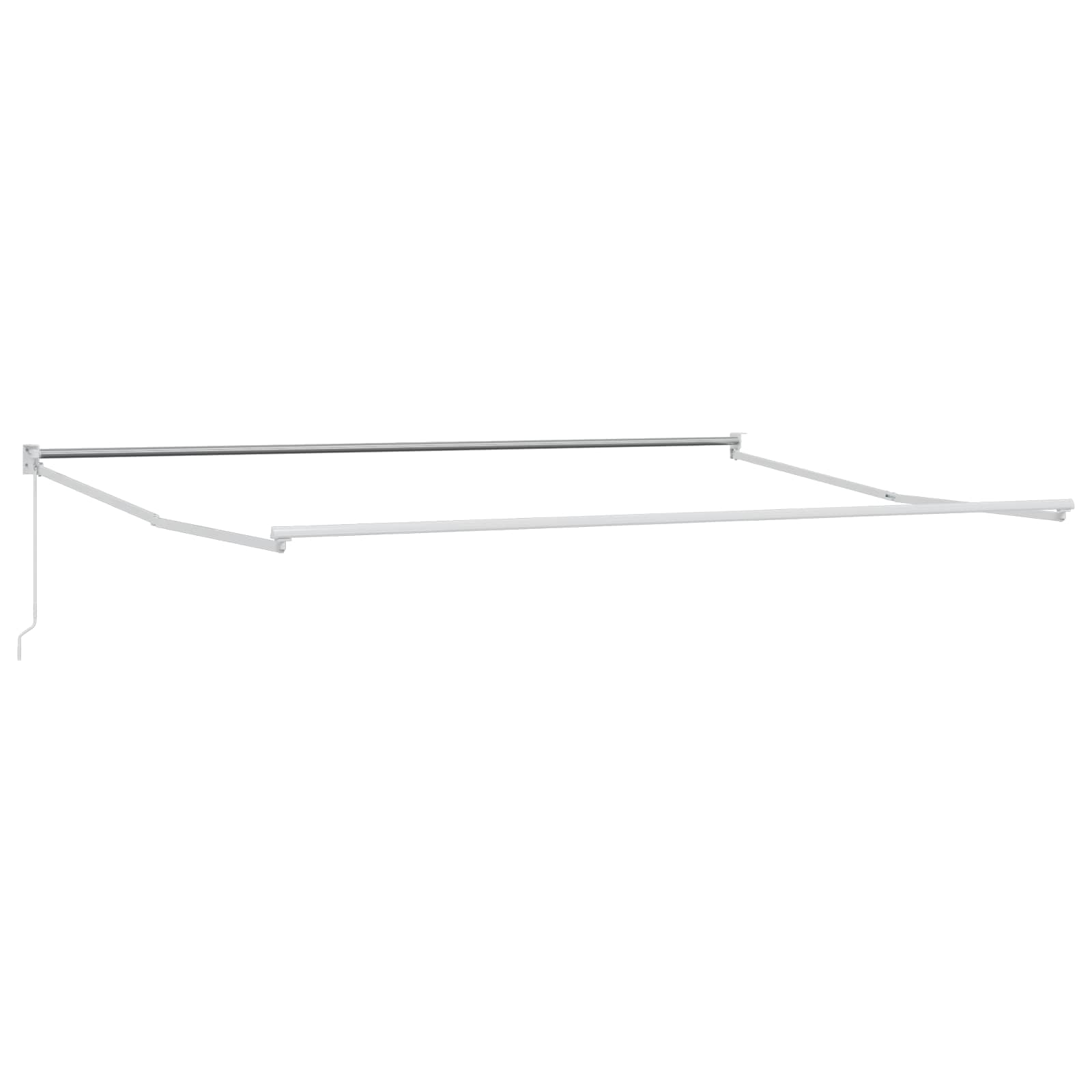 Povlačivi tende Žuta i bijela 4 x 2 m 100% Poliester i Aluminij