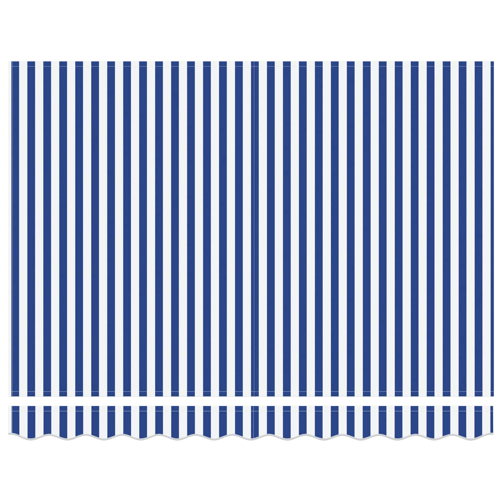 Električna retraktabilna tenda Plava i bijela 2,5 x 2 m