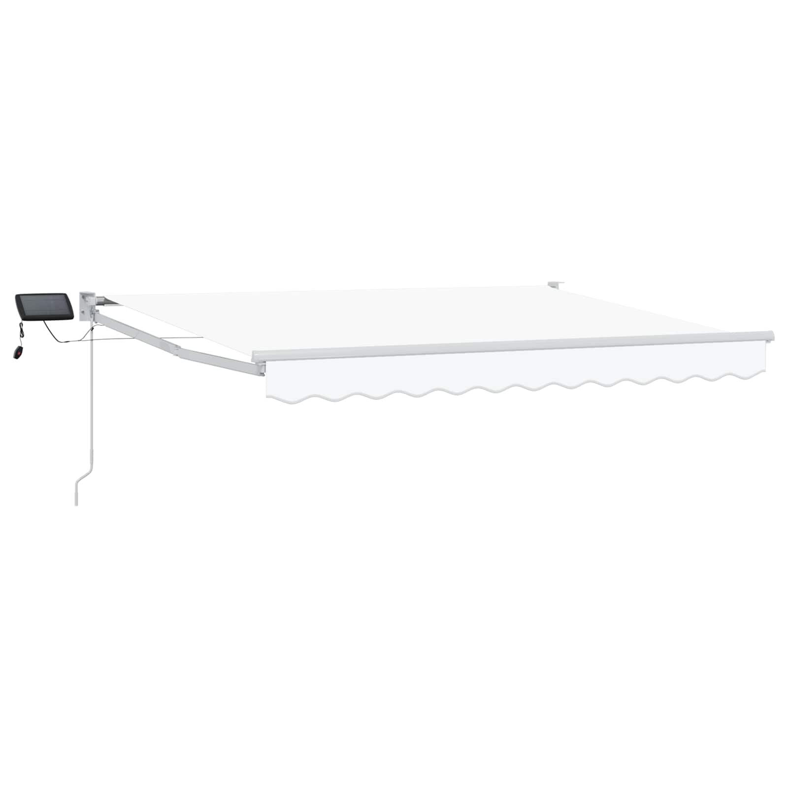 Ručna zlačivna tenda s LED diodama Bijeli 2,5 x 2 m
