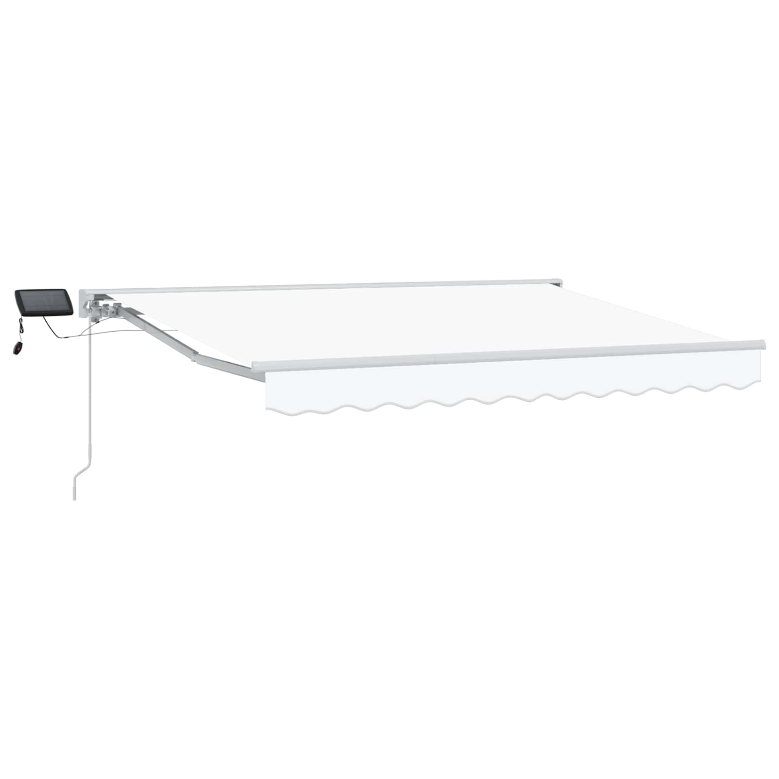 Ručni okvir tende s LED-ima Bijeli 2,5 x 2 m
